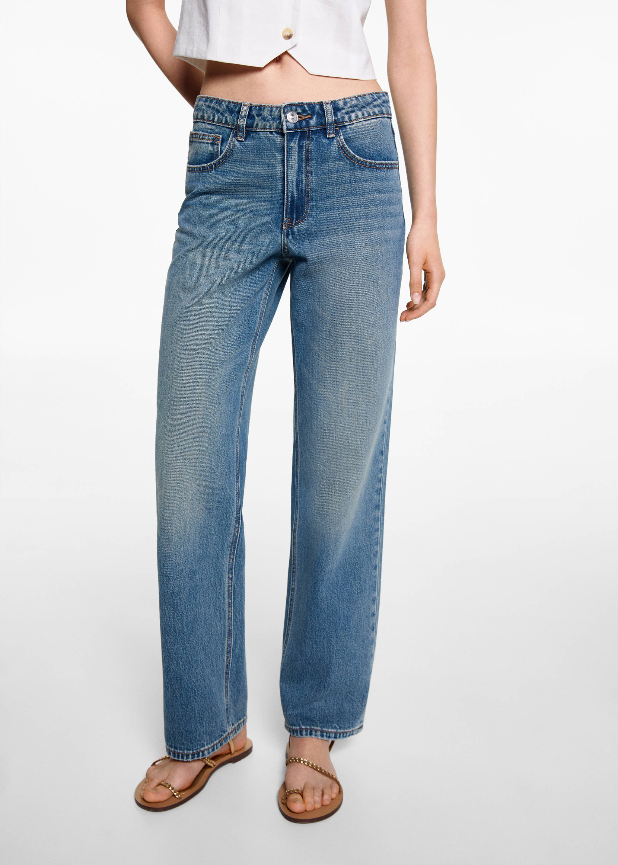 Raka jeans medium midja - Detaljer om artikeln 1