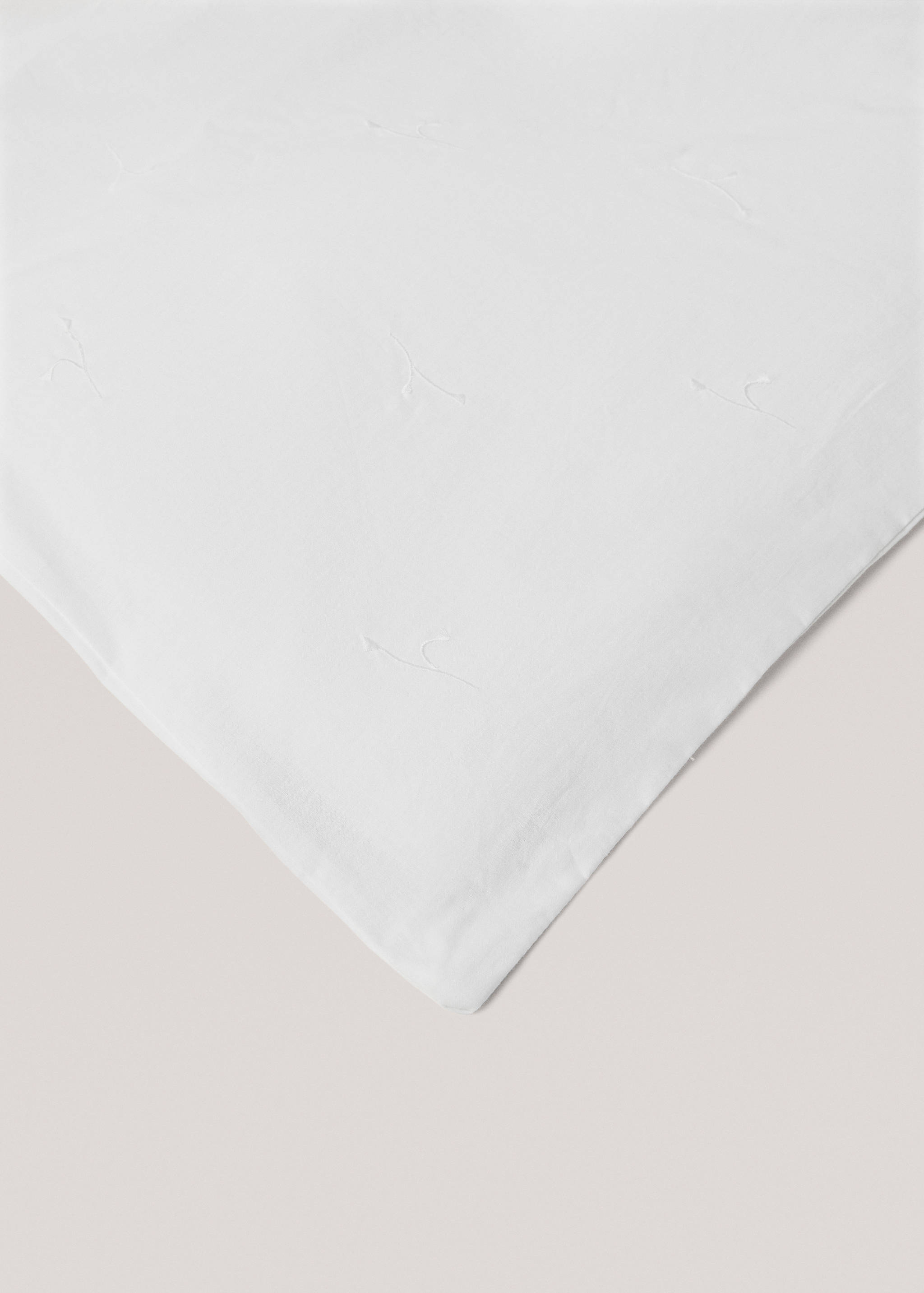 Baumwoll-Bettbezug mit Blumenstickerei für 90 cm Bett - Detail des Artikels 2