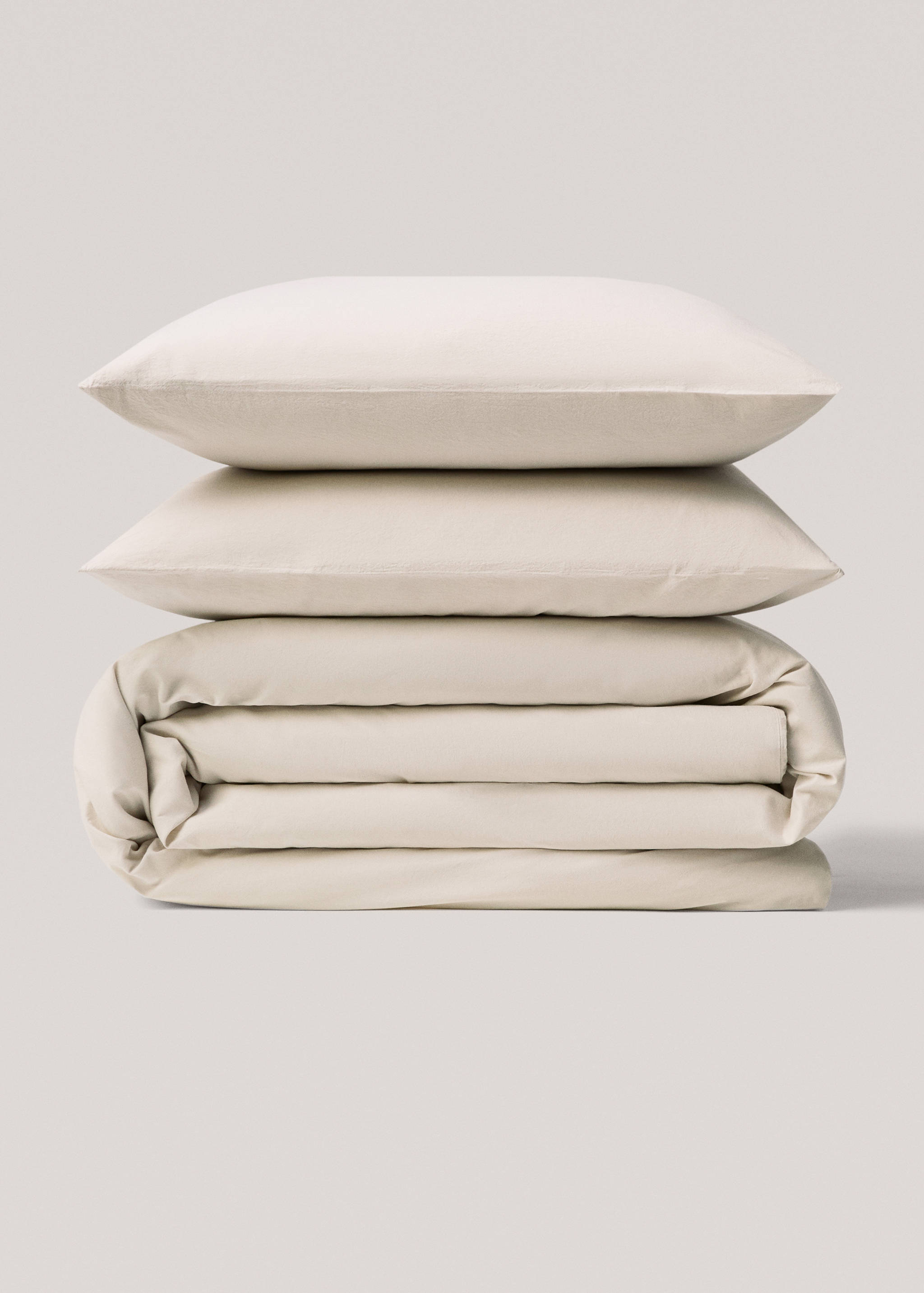 Washed cotton duvet cover for king bed - Article without model