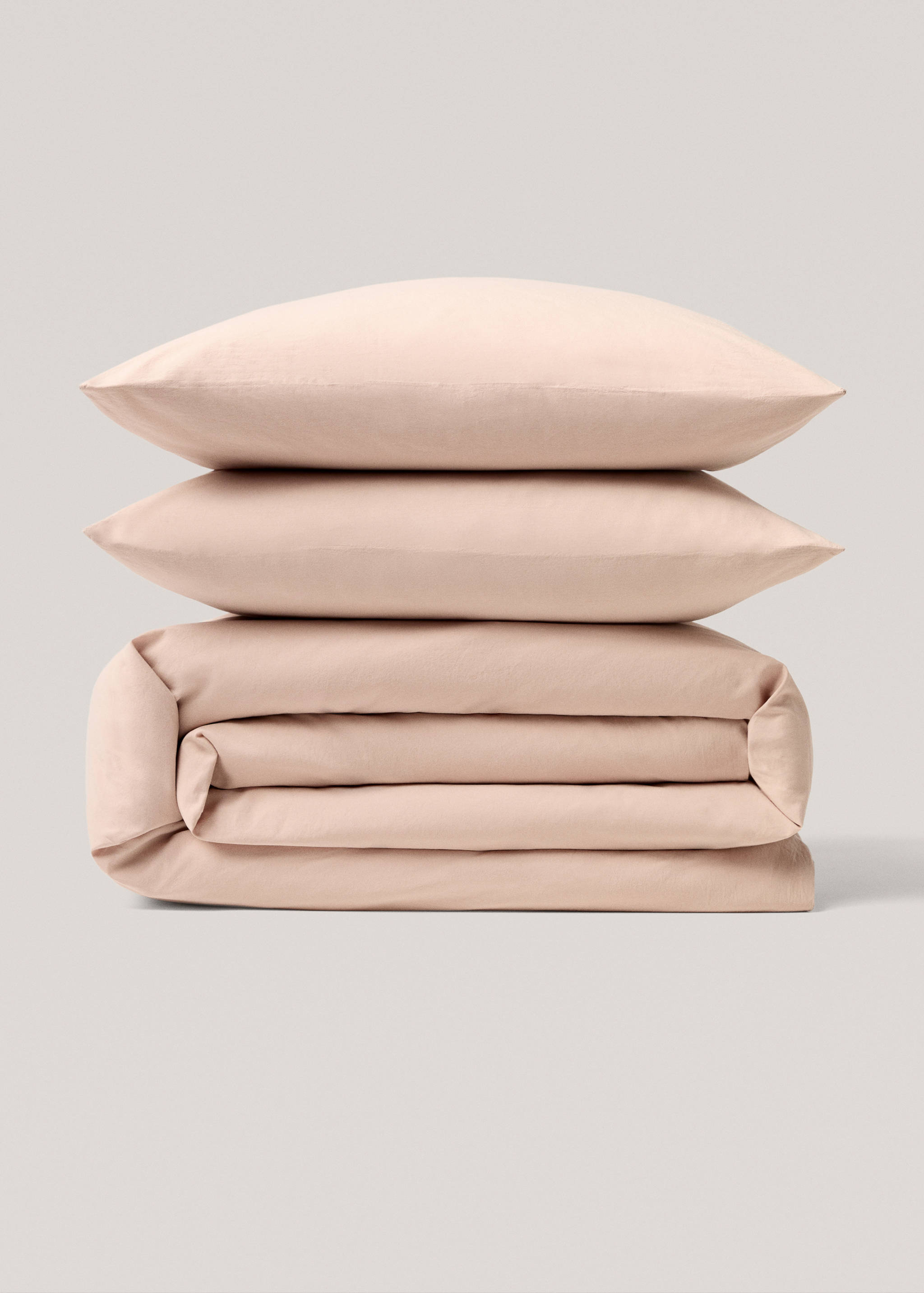 Washed cotton duvet cover for king bed - Article without model