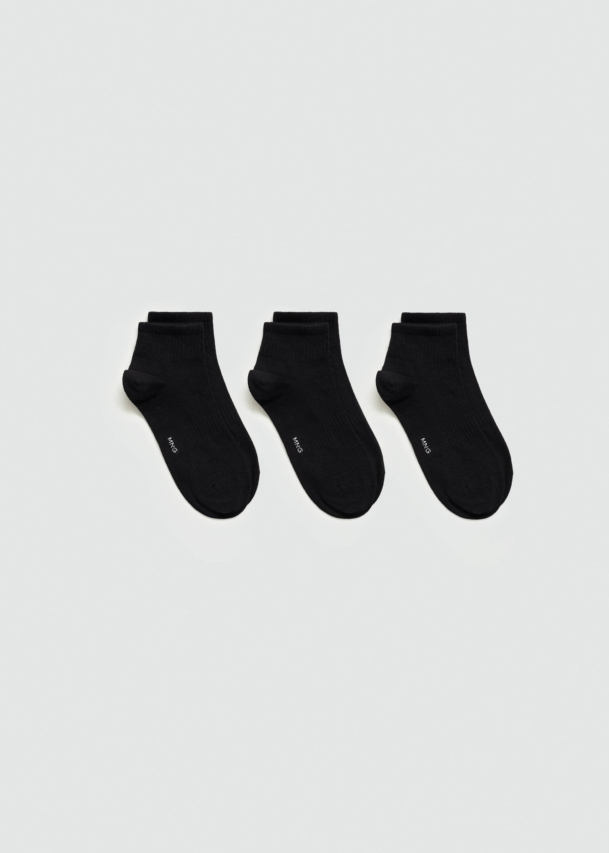 3er-Pack Baumwollsocken mit Rippmuster - Artikel ohne Model