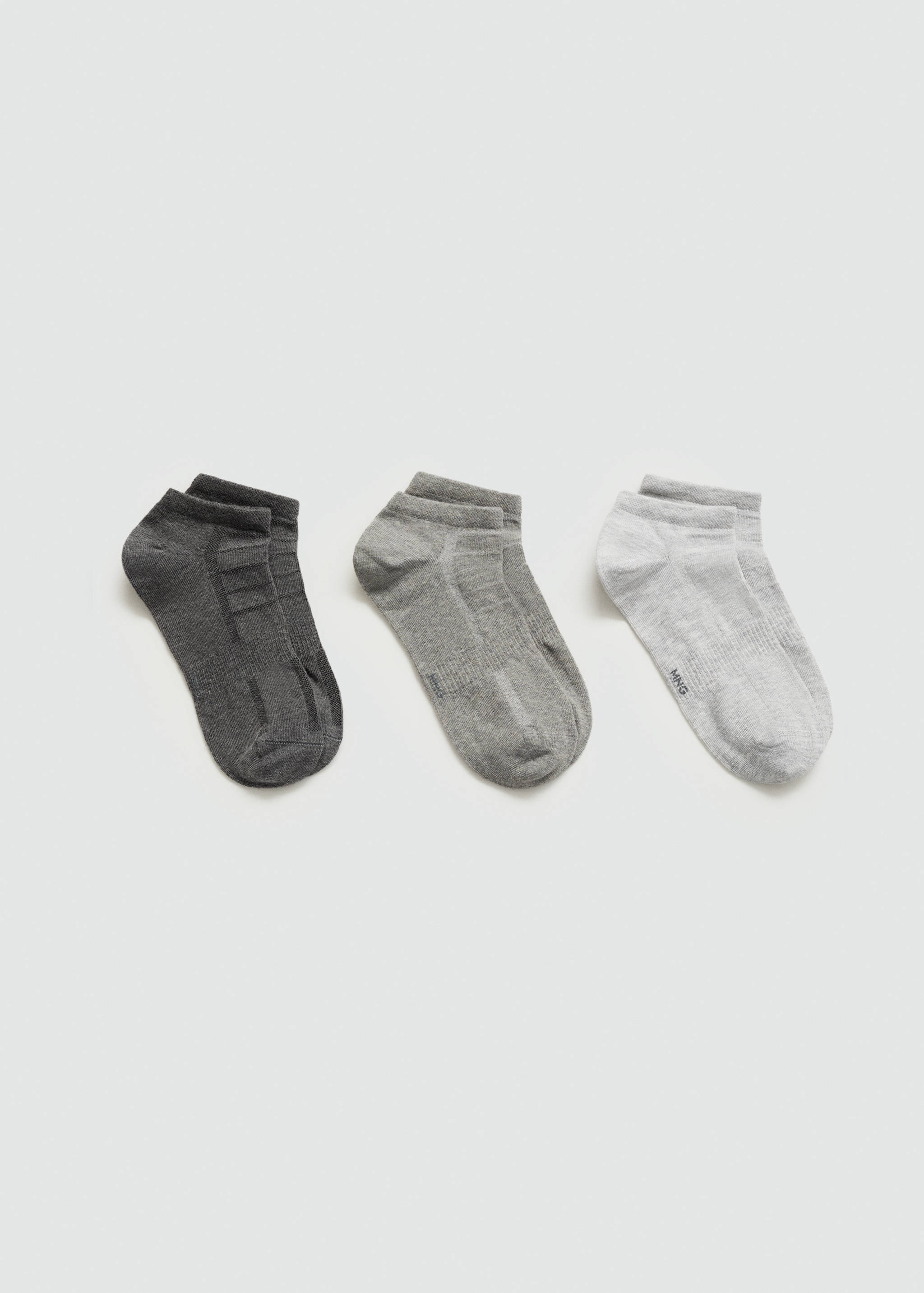 3er-Pack unifarbene Baumwollsocken - Artikel ohne Model