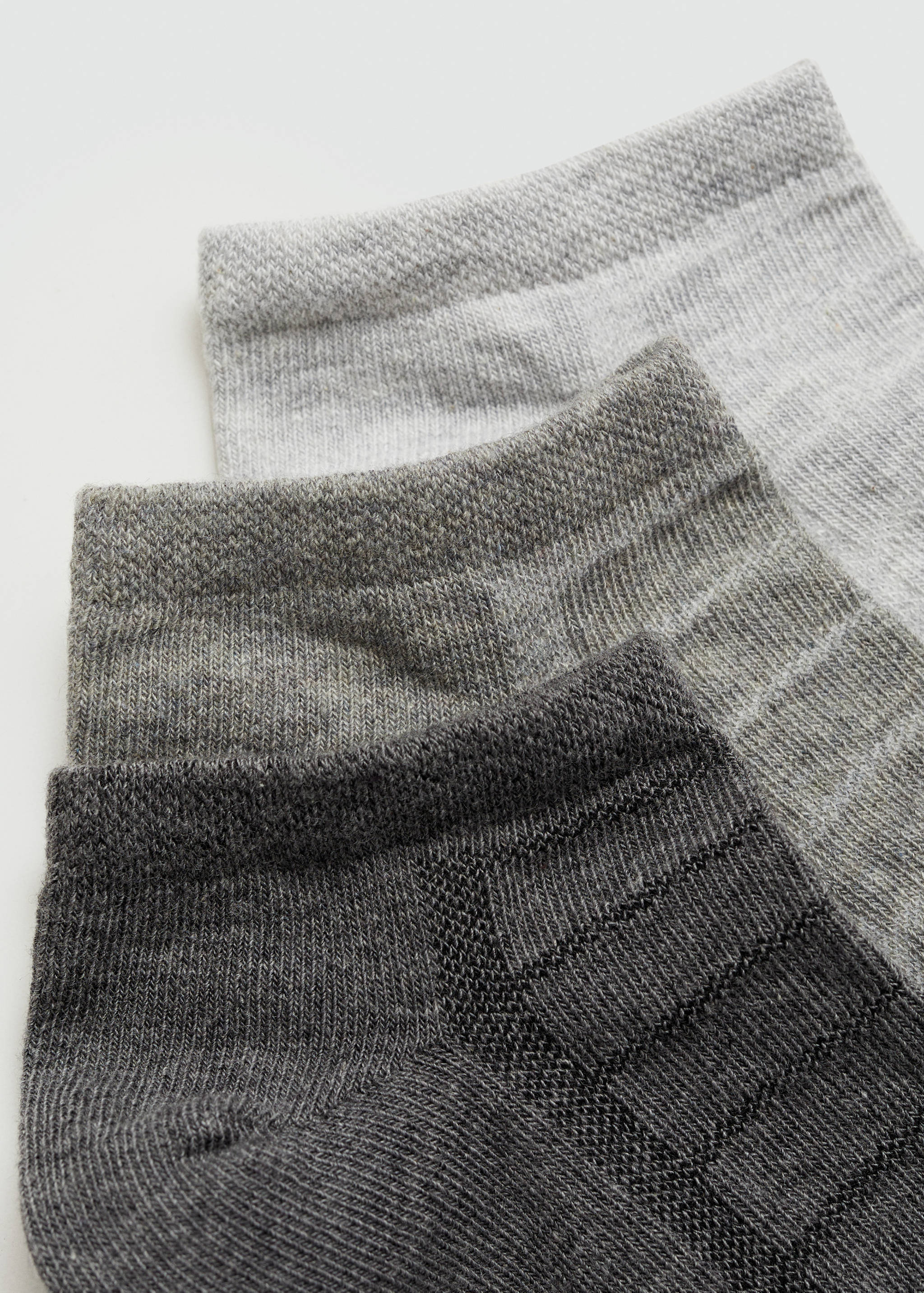 3er-Pack unifarbene Baumwollsocken - Detail des Artikels 8