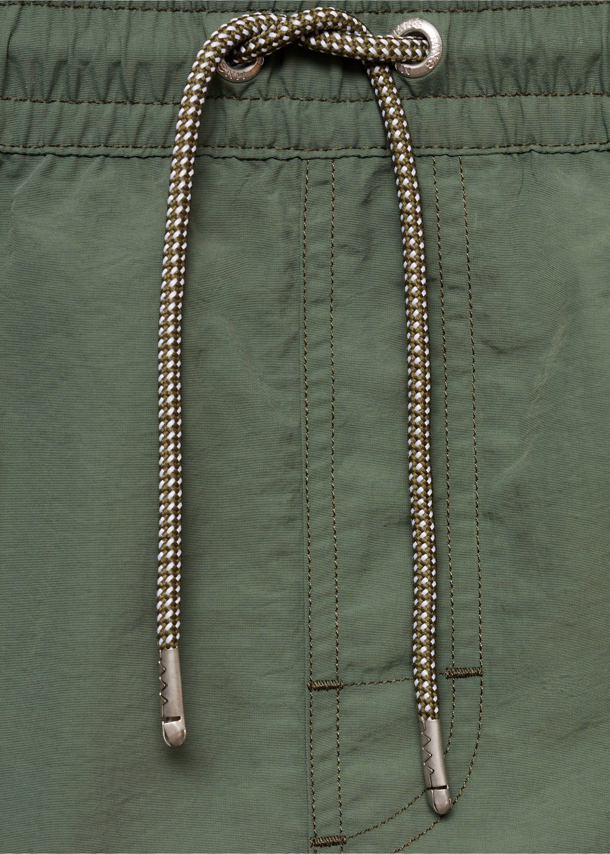 Maillot de bain uni cordon - Détail de l'article 0, Kaki. Ref: 77000643-00.