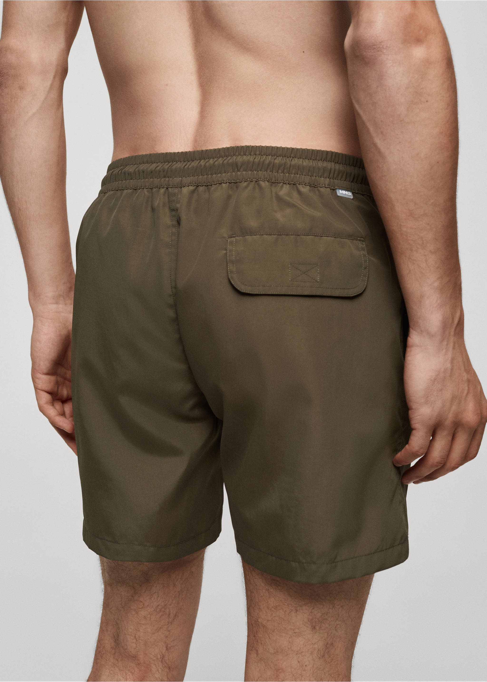 Maillot de bain uni cordon - Détail de l'article 6, Vert foncé. Ref: 77000643-00.