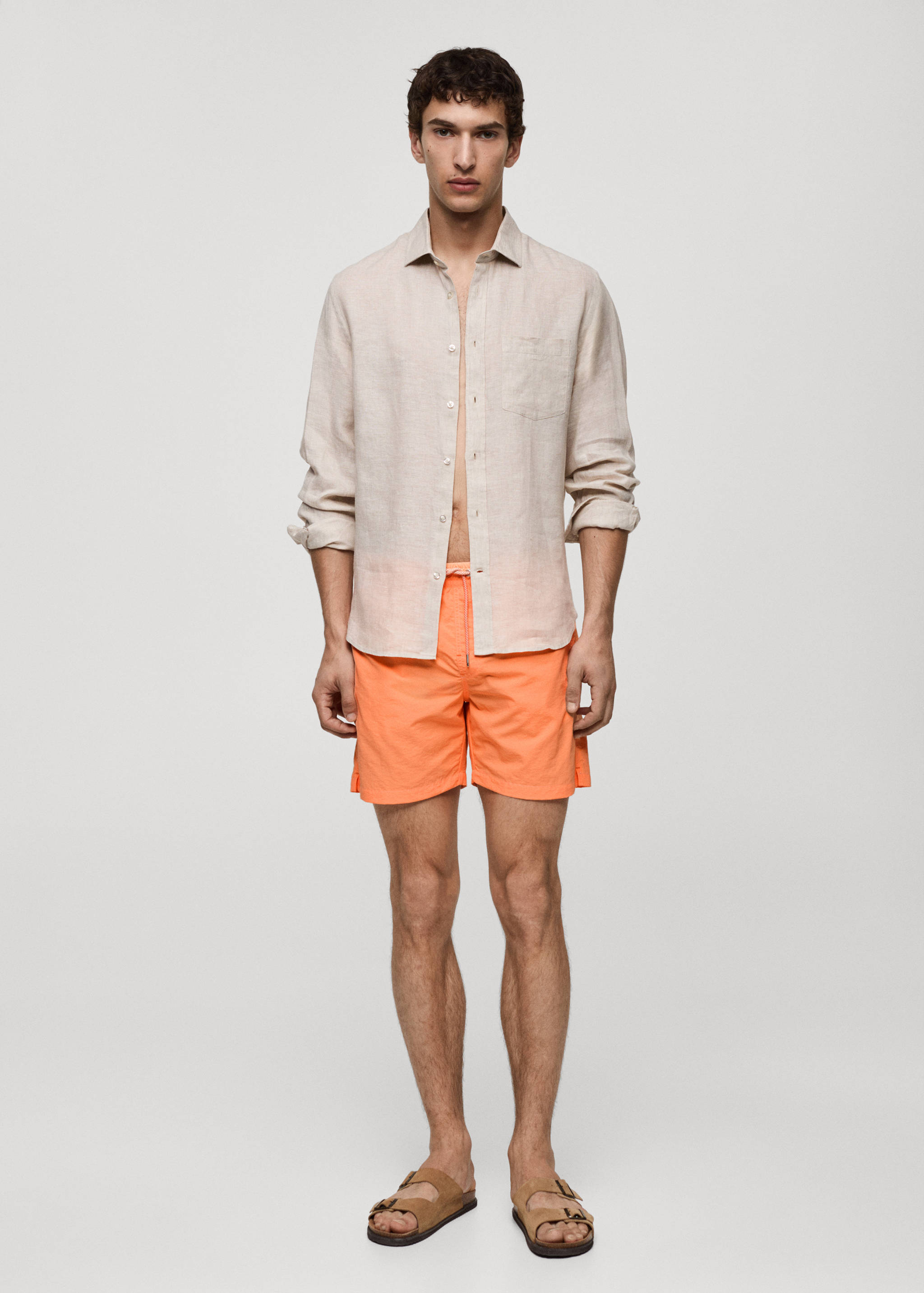 Plain lace swimsuit - Details of the article 4