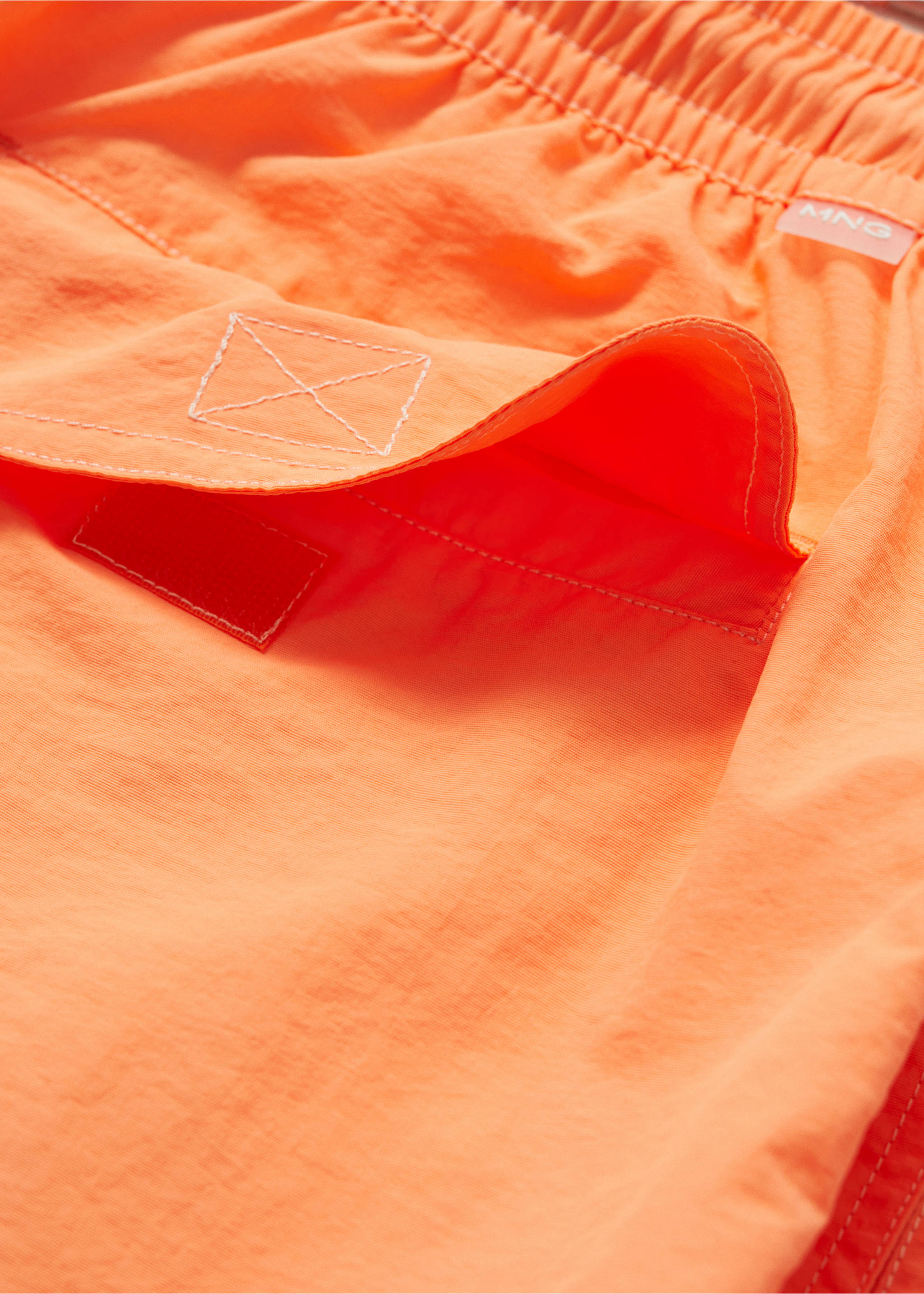 Maillot de bain uni cordon - Détail de l'article 8, Orange fluo. Ref: 77000644-00.