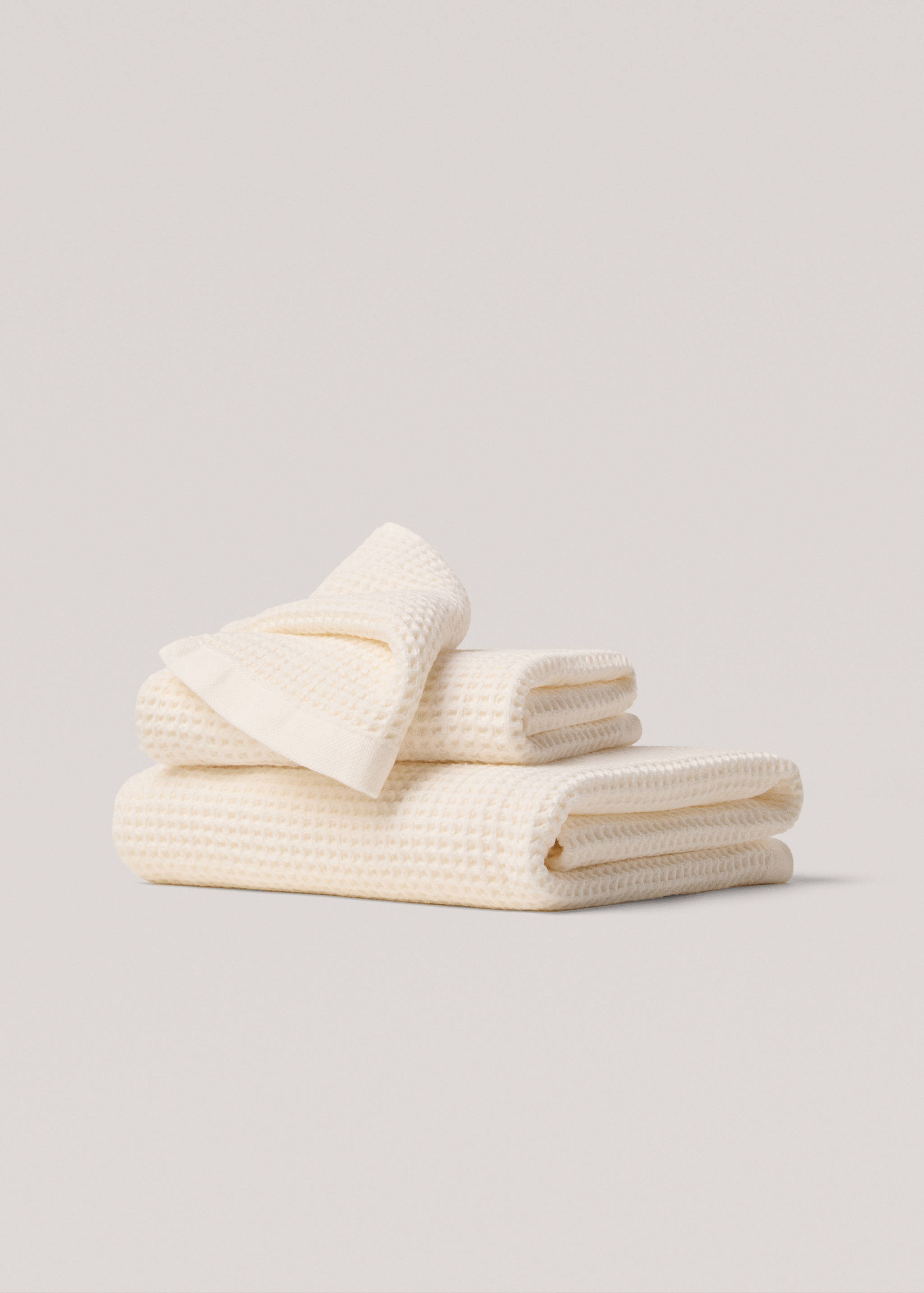 Washed waffle bath towel - Article without model