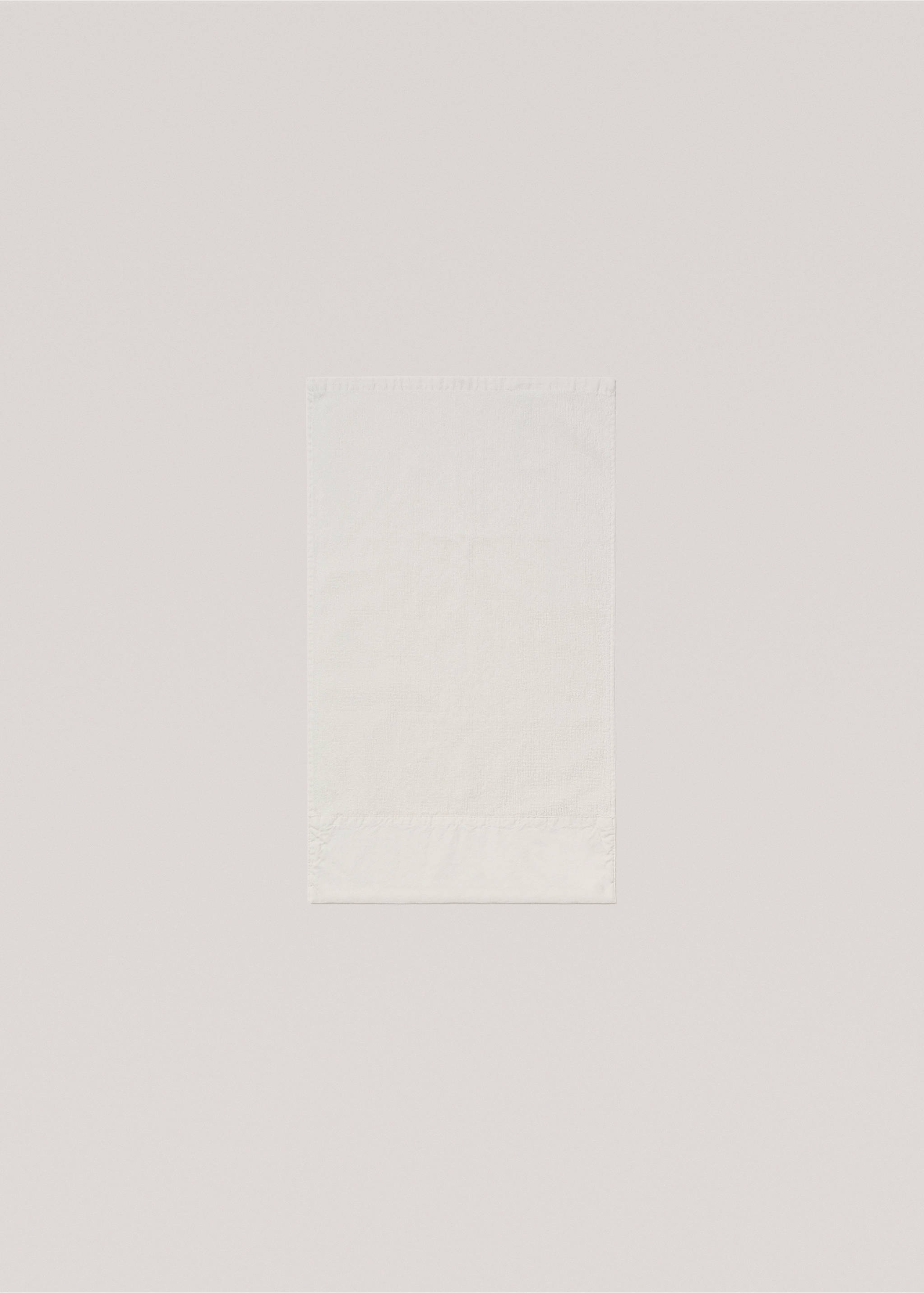 Face towel with cotton texture 30x50cm - Details of the article 3, Sand. Ref: 77000656-00.