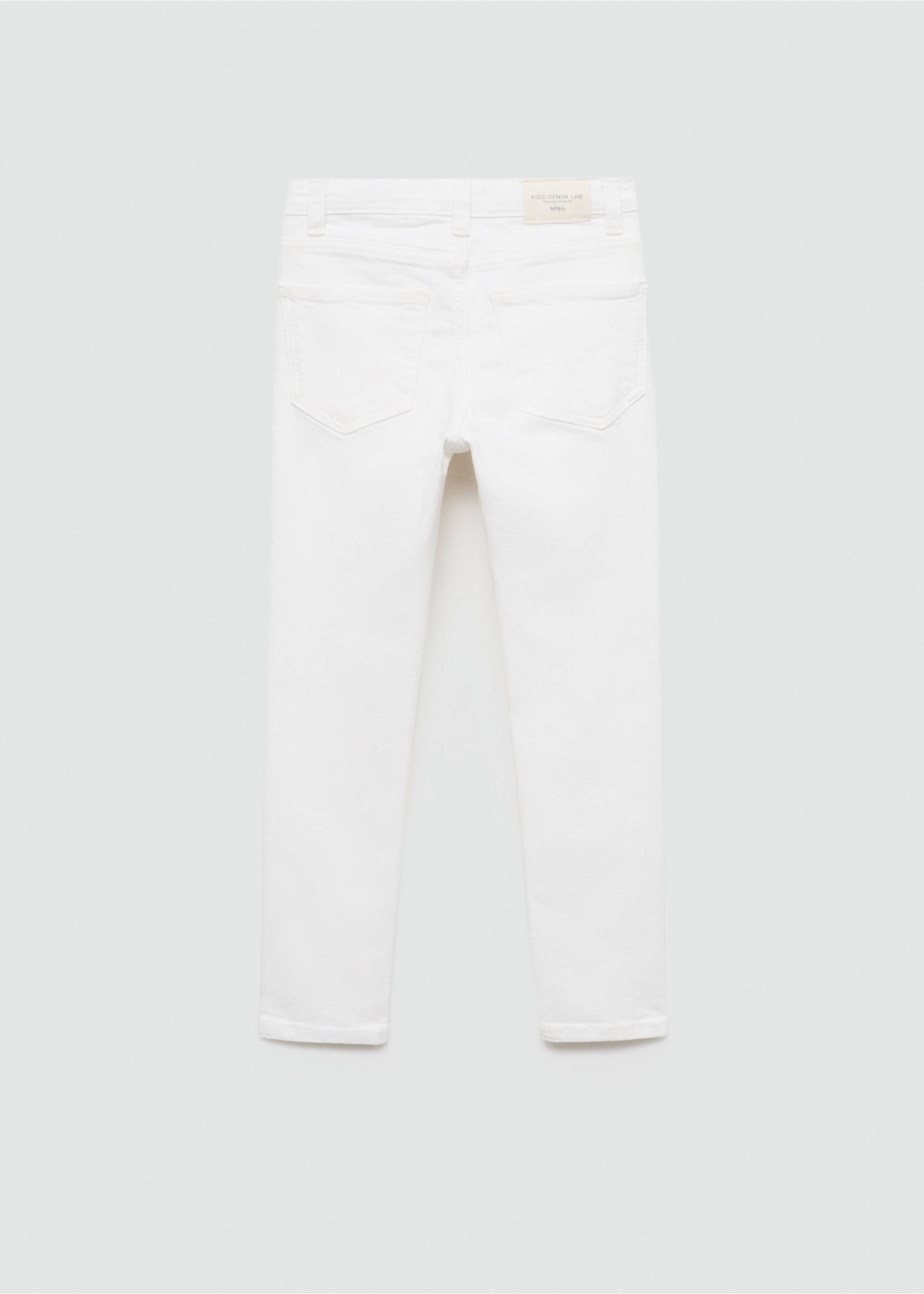 Skinny Jeans - Rückseite des Artikels, Weiß. Ref: 77001012-00.