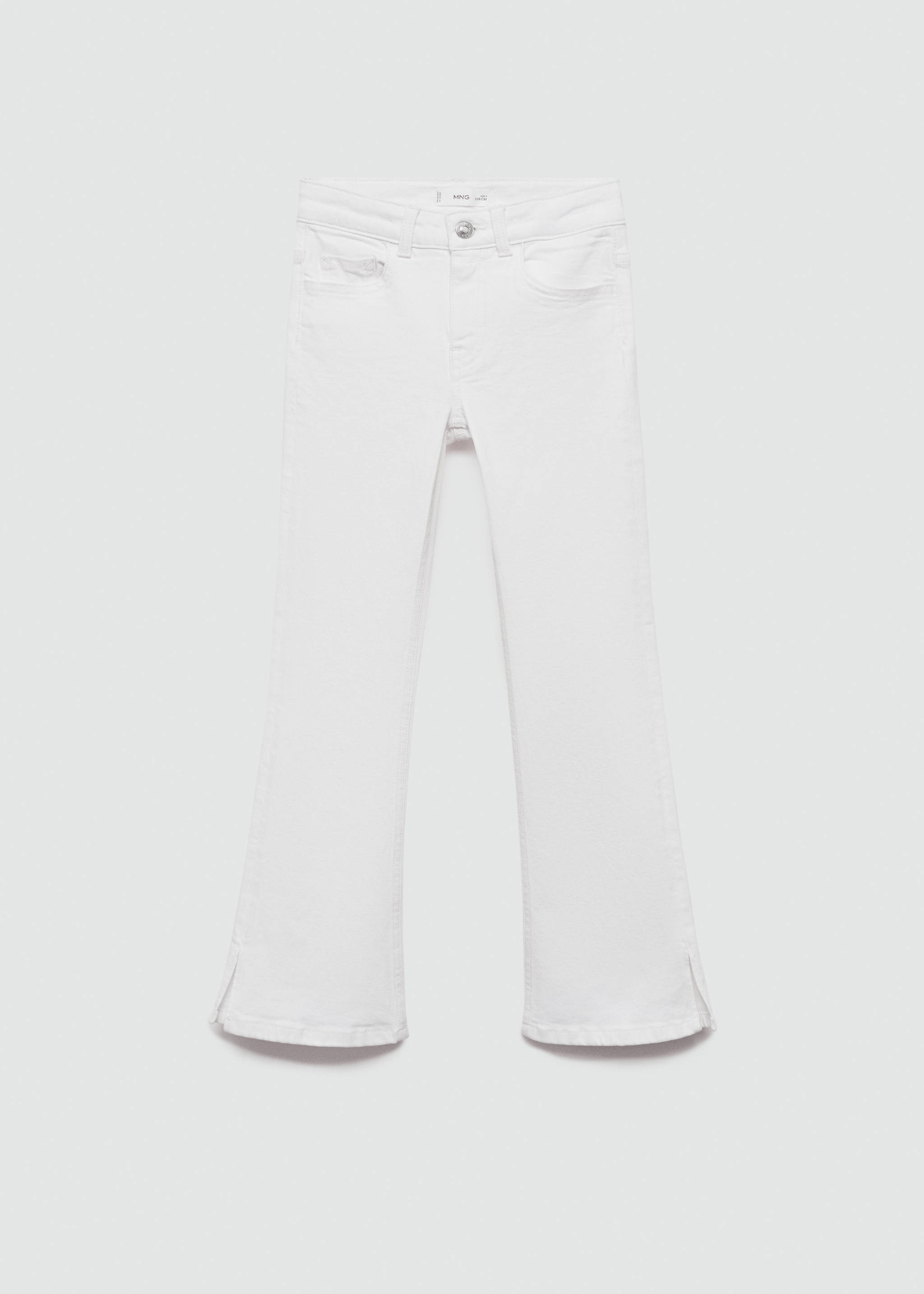 Utsvängda jeans med öppning - Artikel utan modell