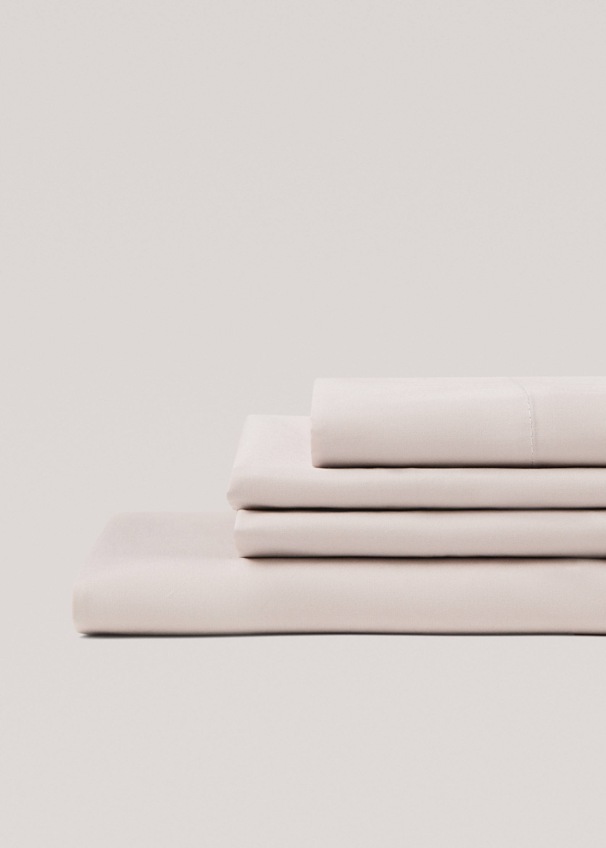 300 threads percale cotton fitted sheet King bed - Details of the article 3