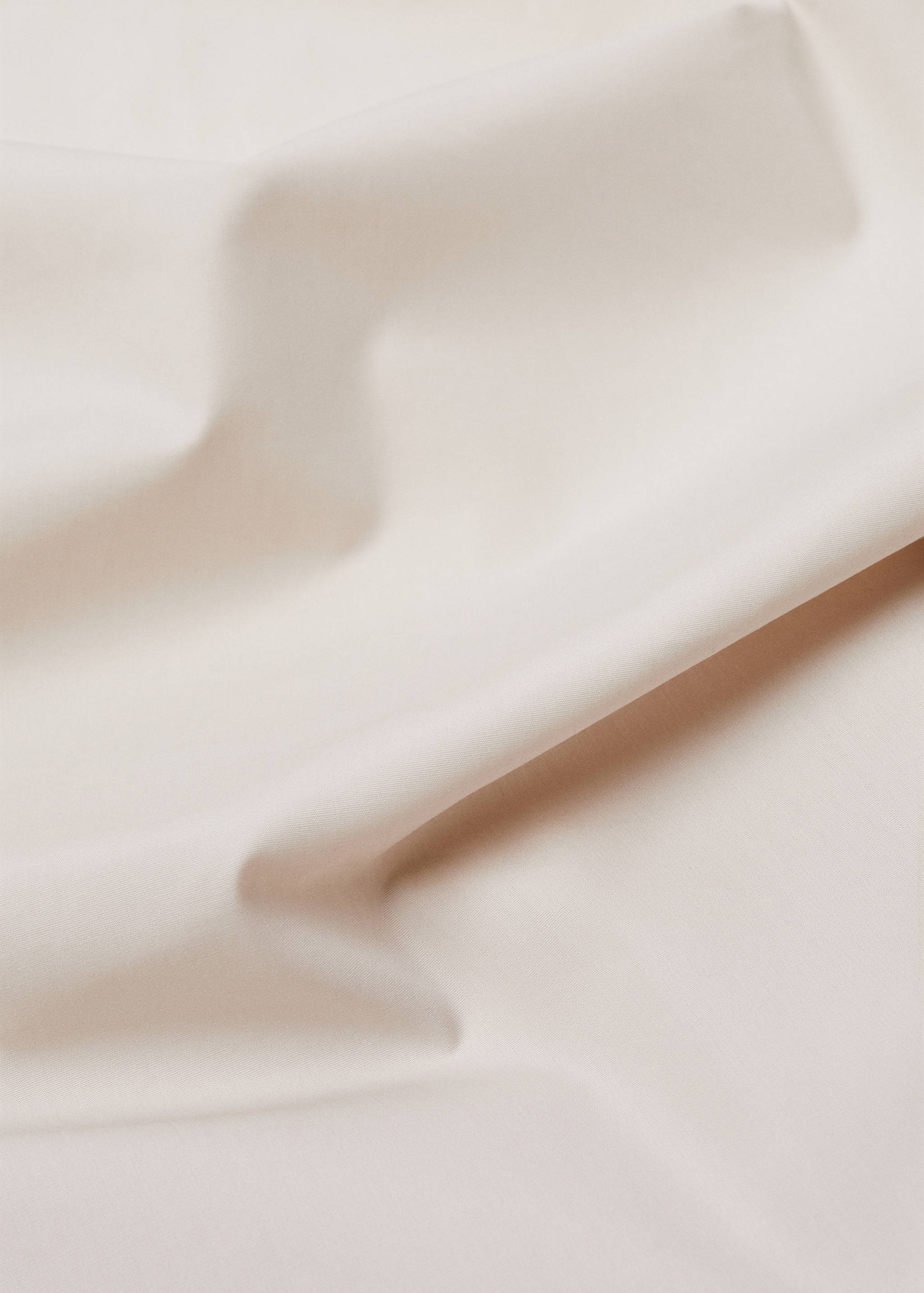 Percale cotton fitted sheet 300 threads for single bed - Details of the article 1