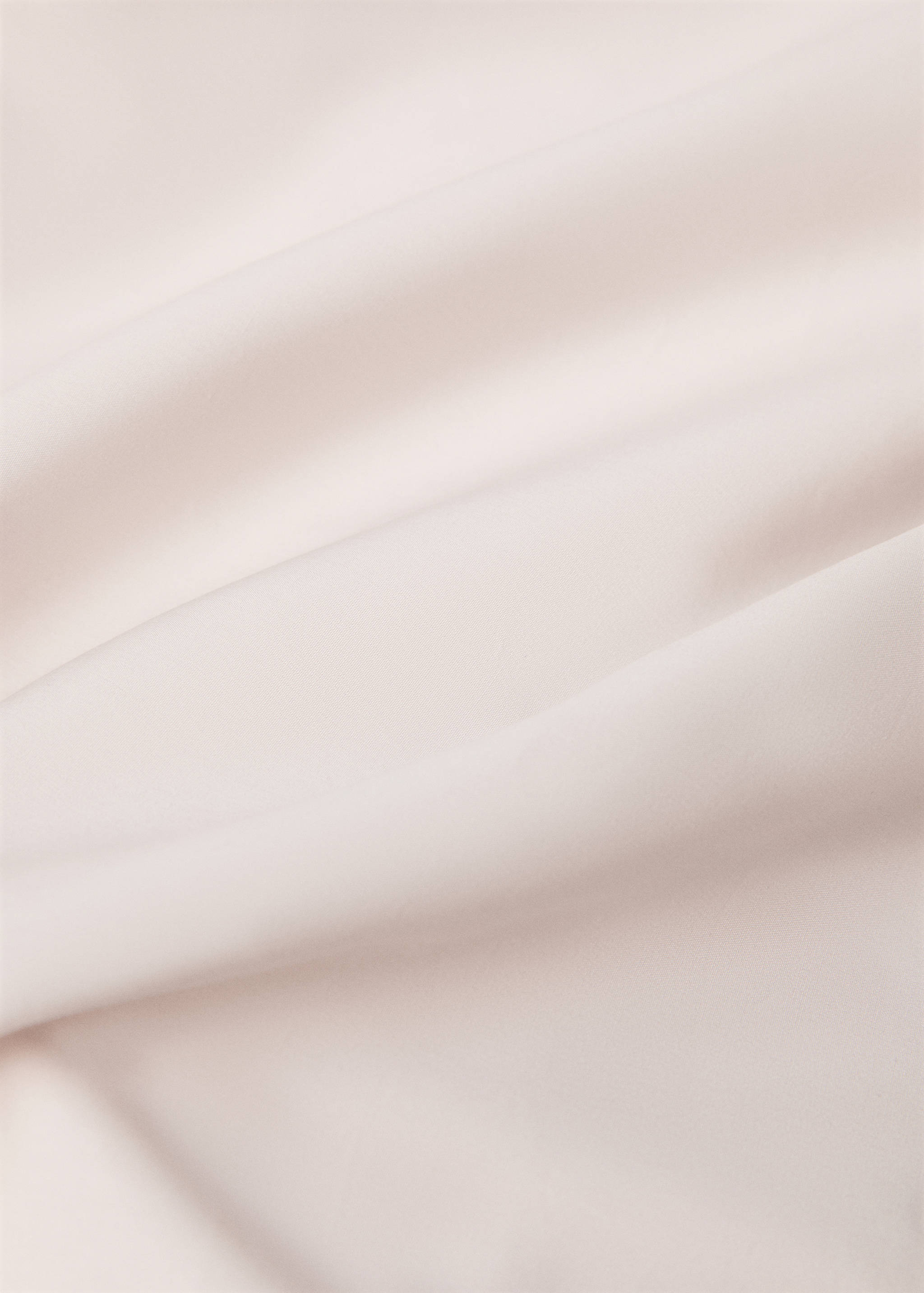 Percale cotton fitted sheet 300 threads for single bed - Details of the article 2