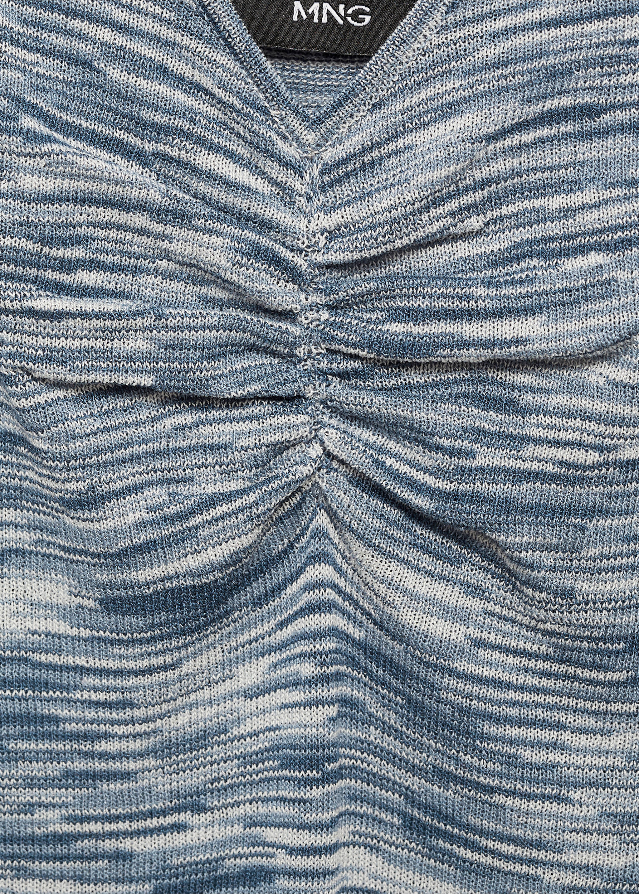 Vestido tirantes punto - Detalle del artículo 8, Azul. Ref: 77001507-00.