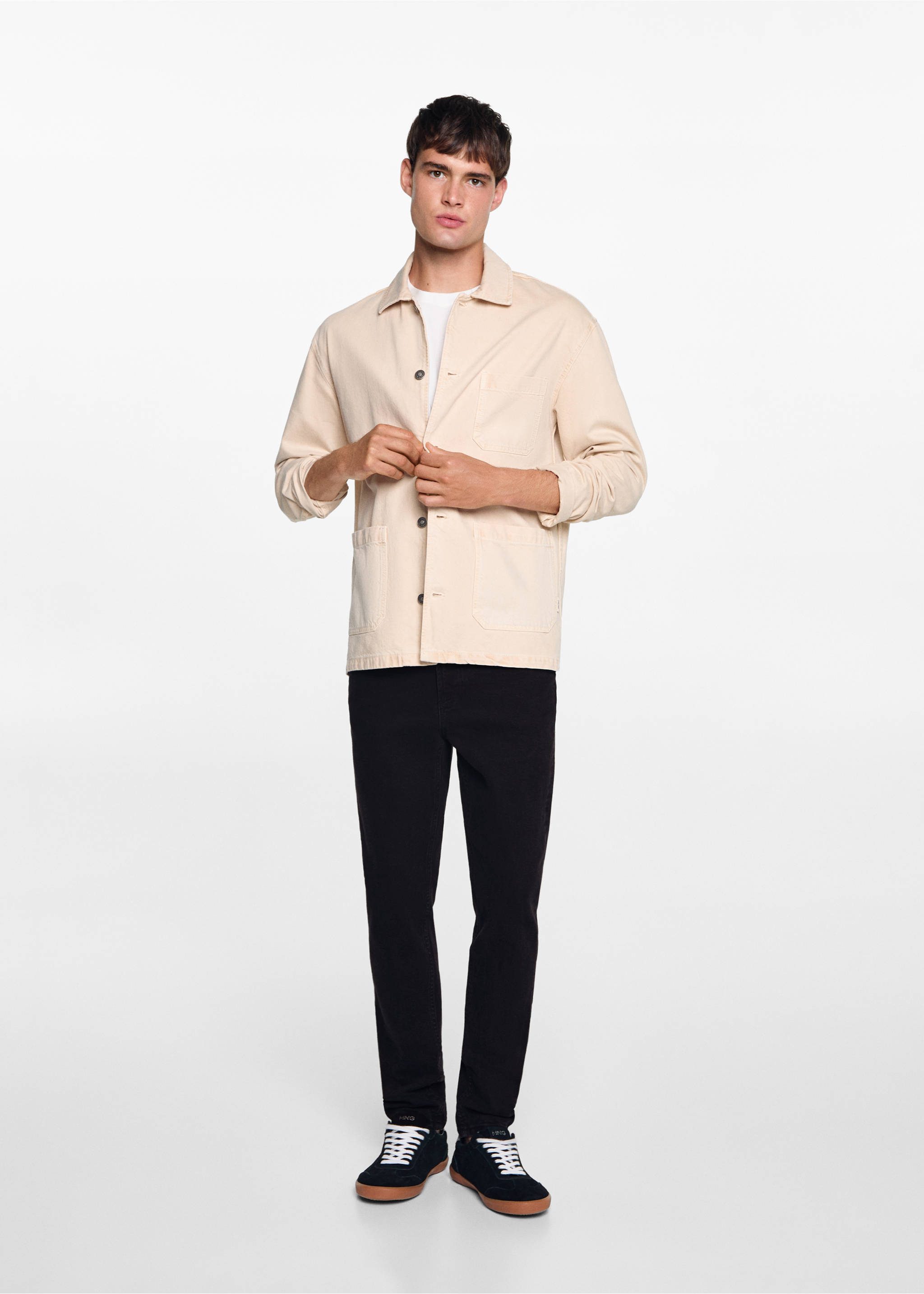 Slim Fit-Jeans - Allgemeine Ansicht, Black denim. Ref: 77001512-00.