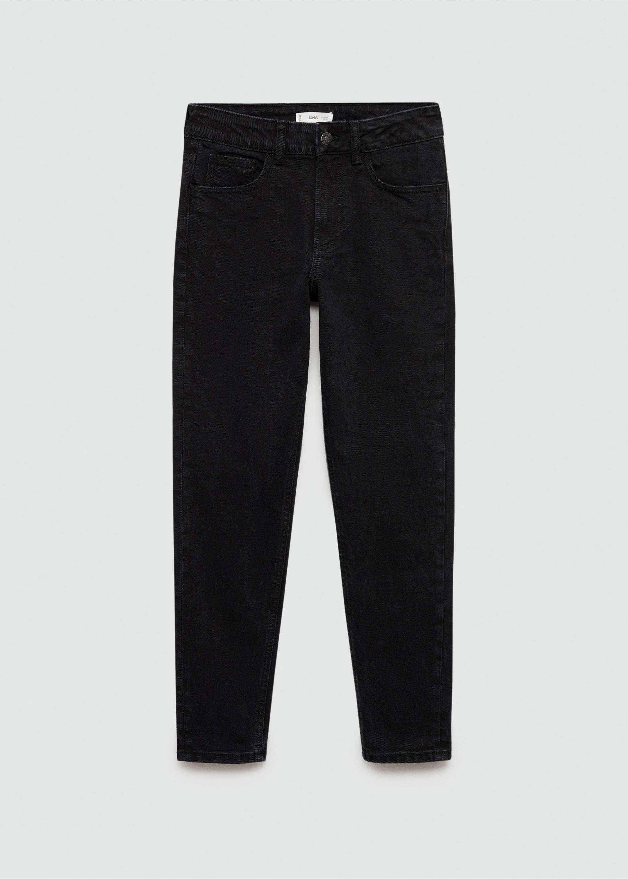 Slim-fit jeans - Article without model, Black denim. Ref: 77001512-00.