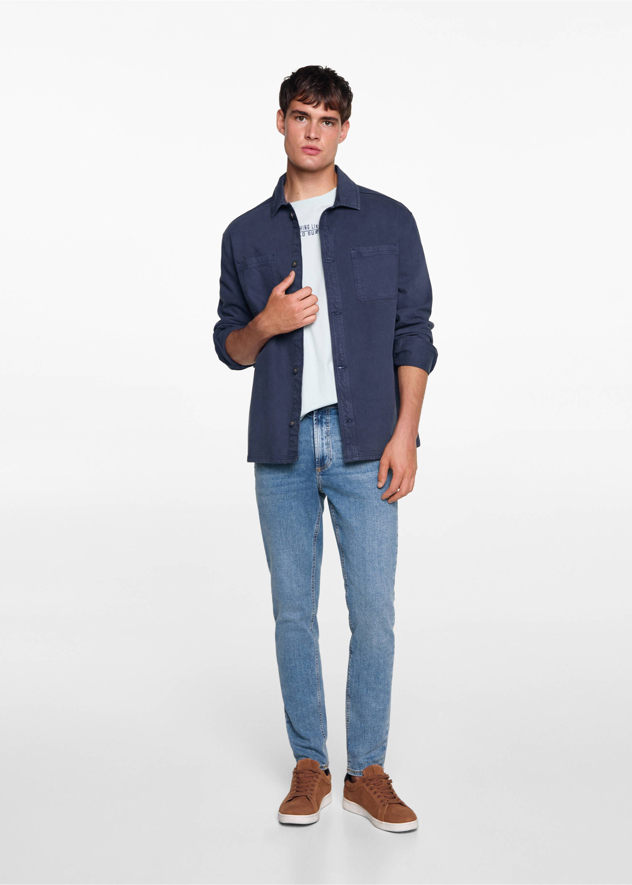 Slim Fit-Jeans - Allgemeine Ansicht, Mittelblau. Ref: 77001514-00.
