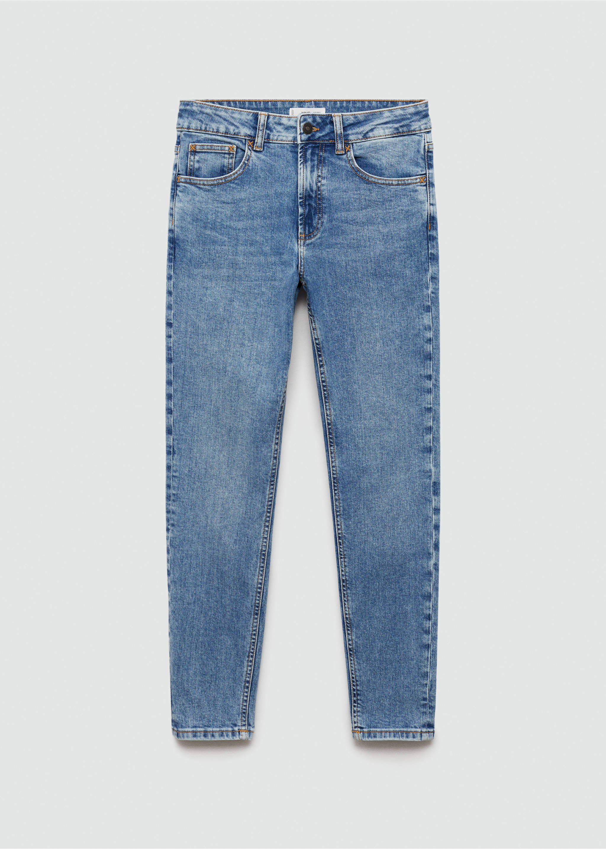 Slim Fit-Jeans - Artikel ohne Model, Mittelblau. Ref: 77001514-00.