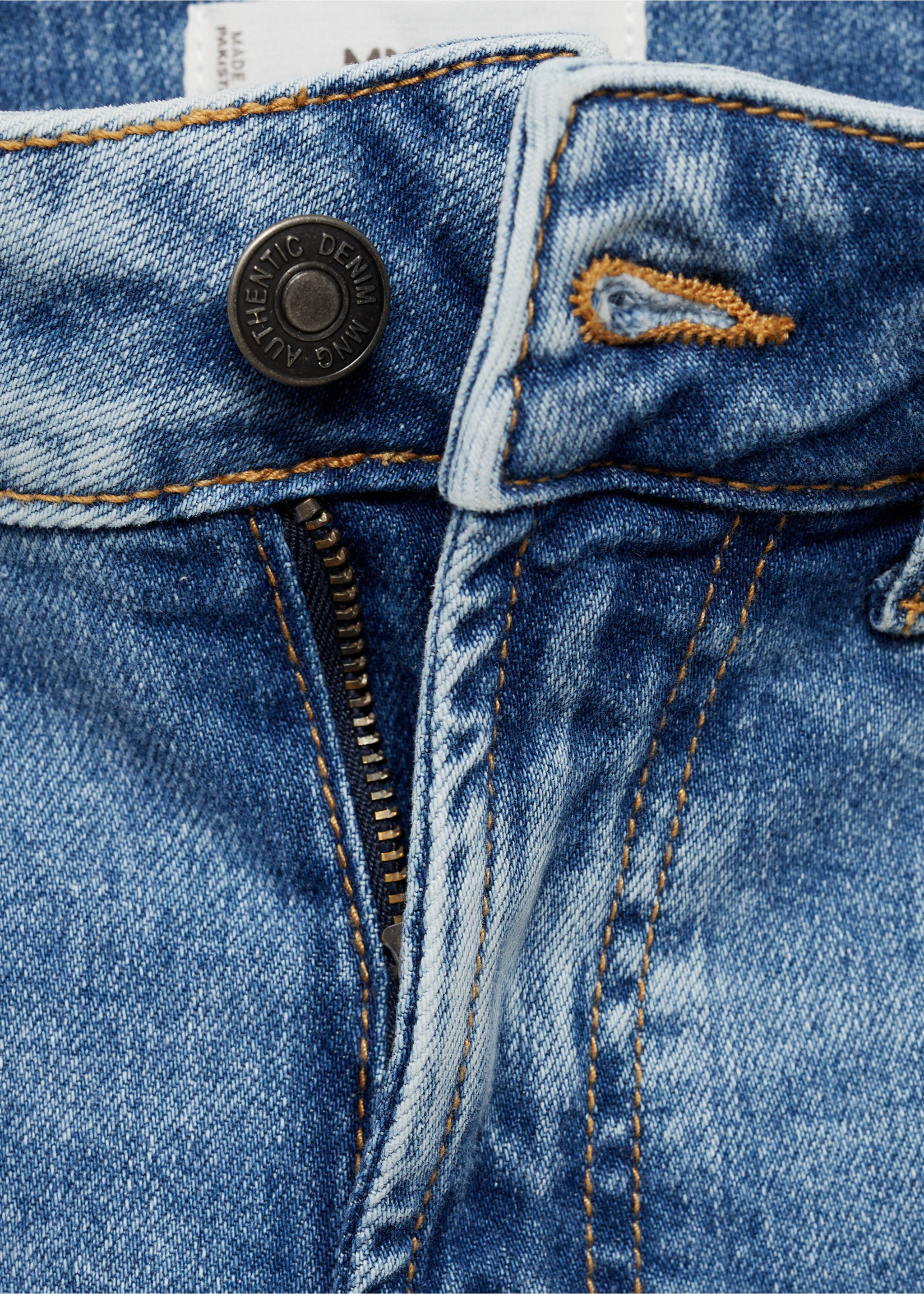Slim Fit-Jeans - Detail des Artikels 8, Mittelblau. Ref: 77001514-00.