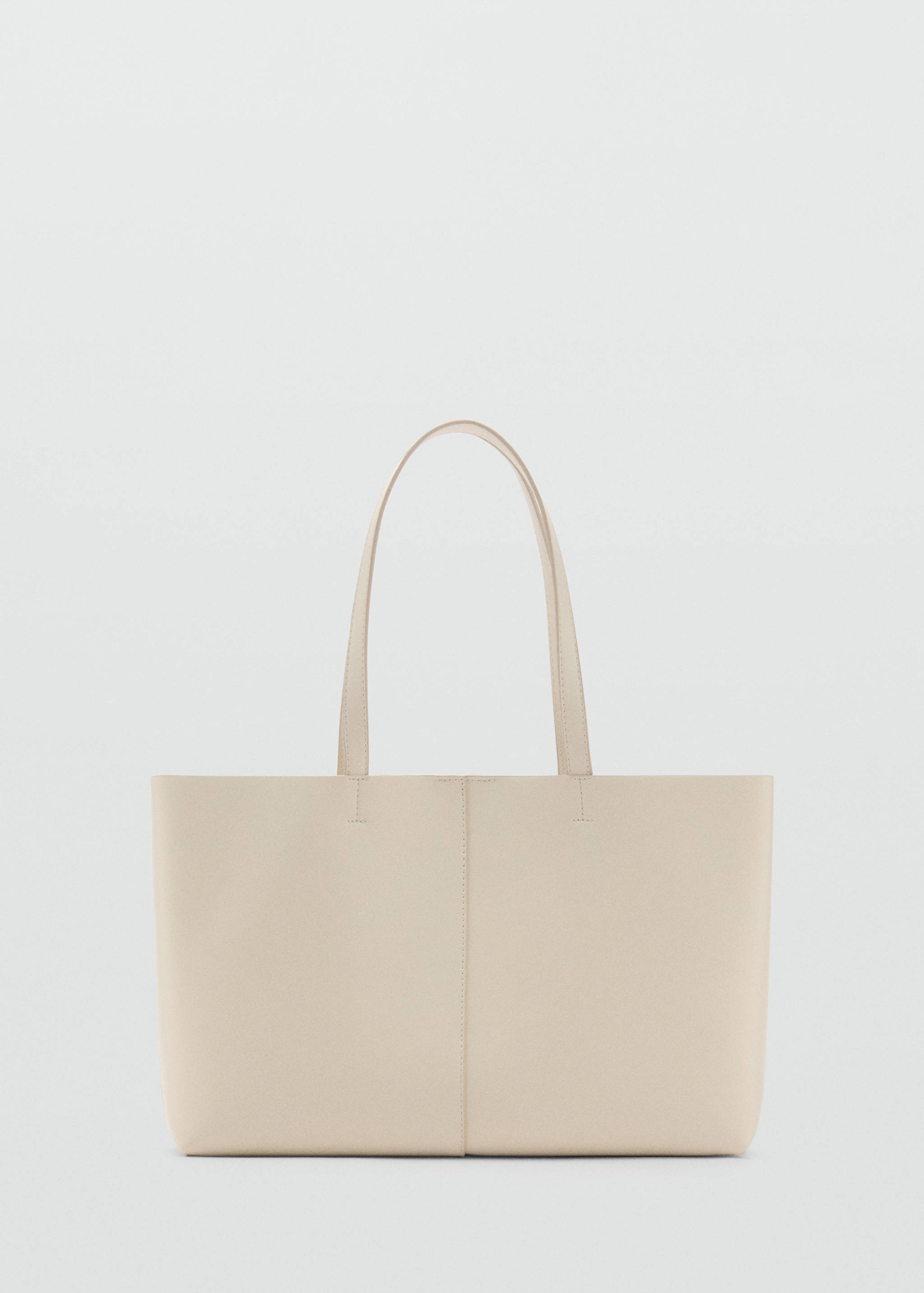 Faux-leather shopper bag - Article without model