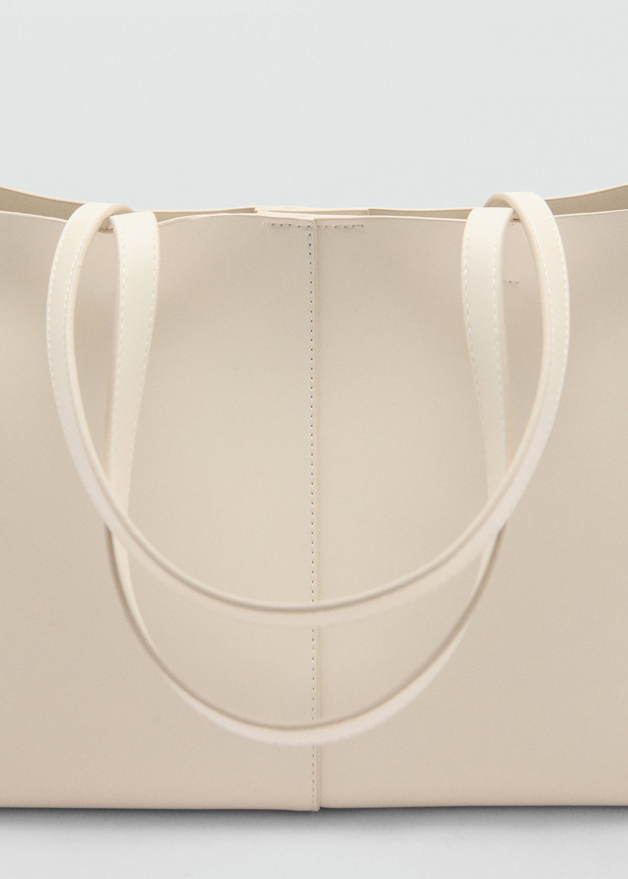 Faux-leather shopper bag - Details of the article 1