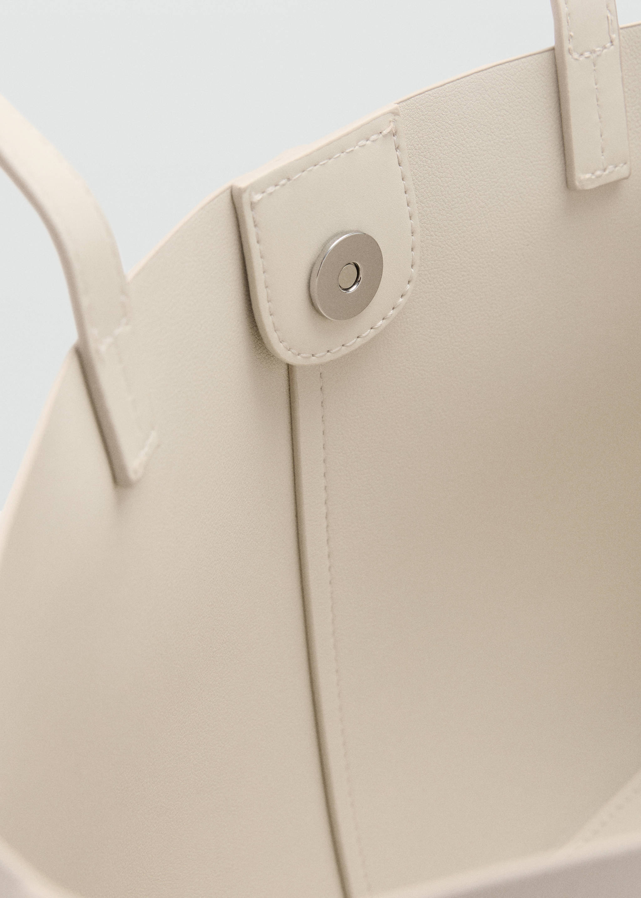 Faux-leather shopper bag - Details of the article 2