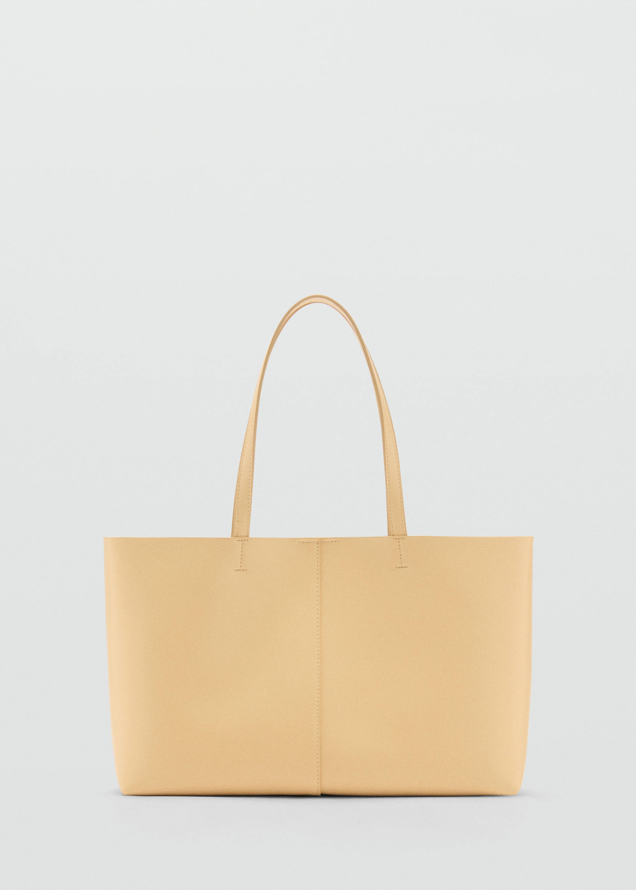 Faux-leather shopper bag - Article without model