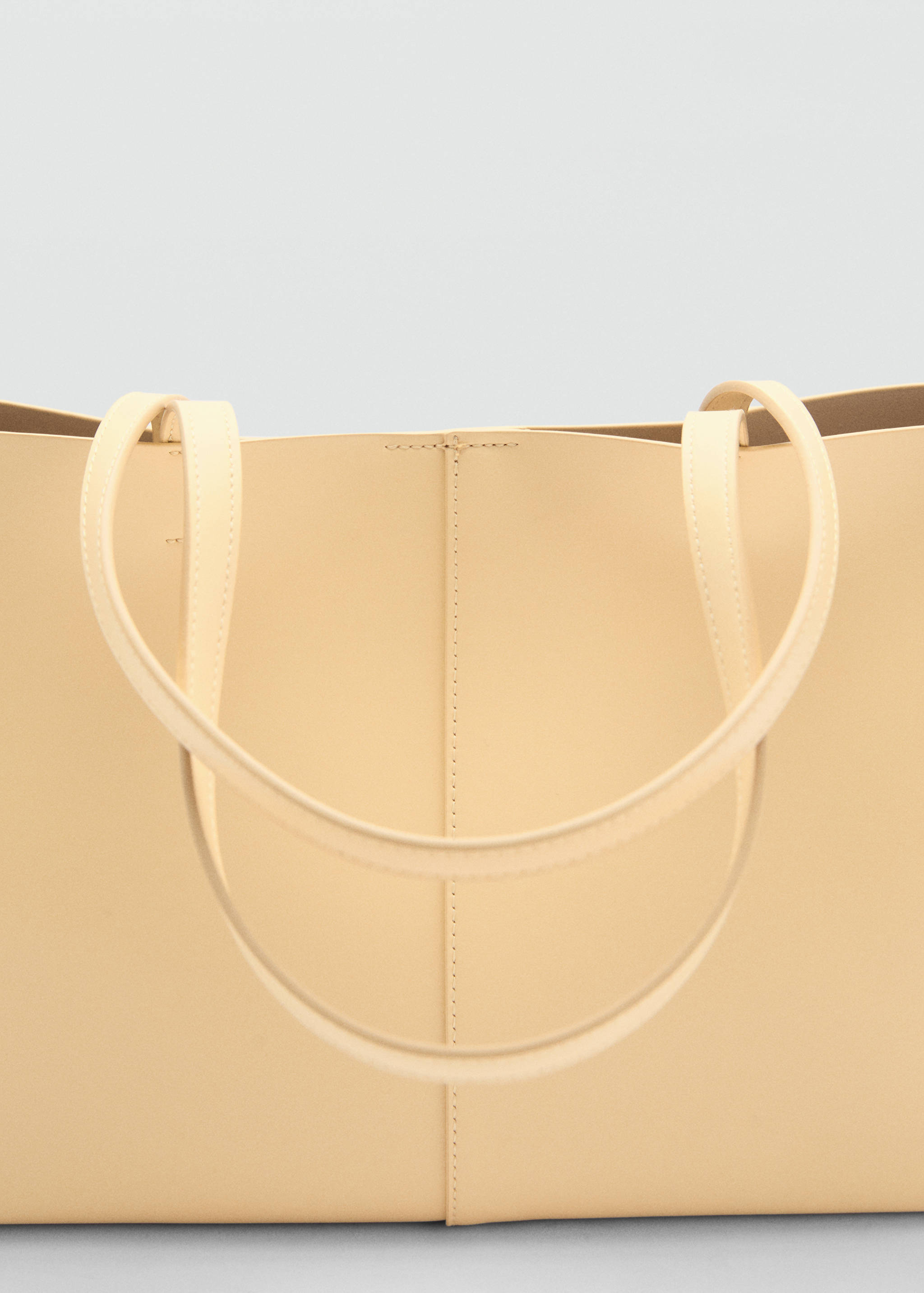 Faux-leather shopper bag - Details of the article 1