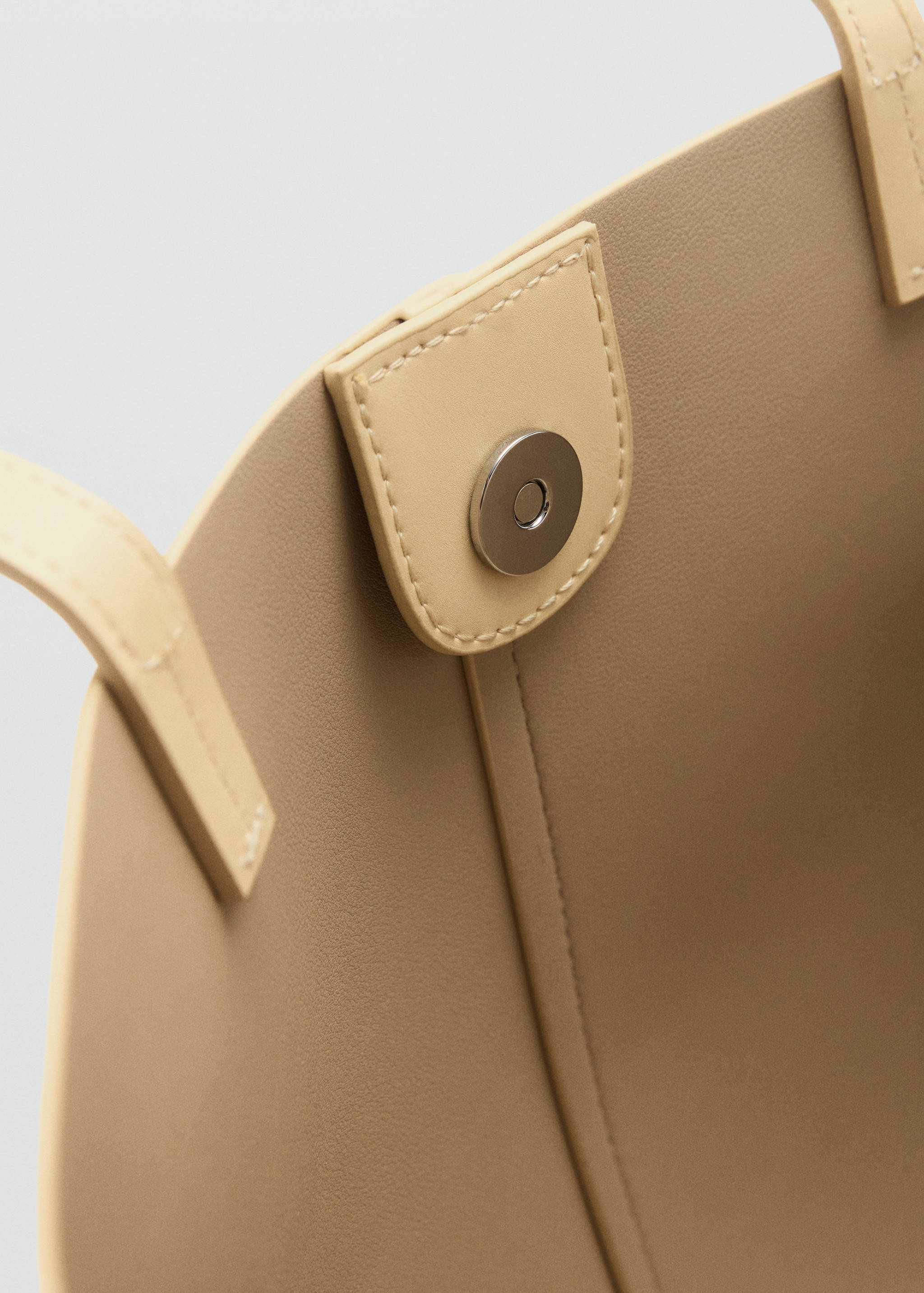 Faux-leather shopper bag - Details of the article 2