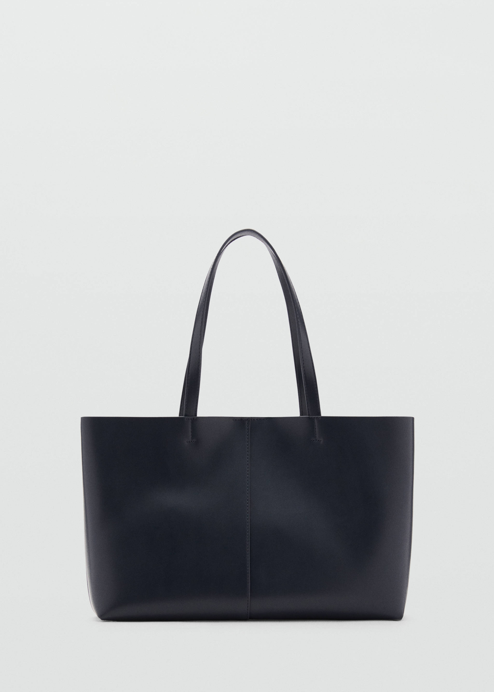 Faux-leather shopper bag - Article without model