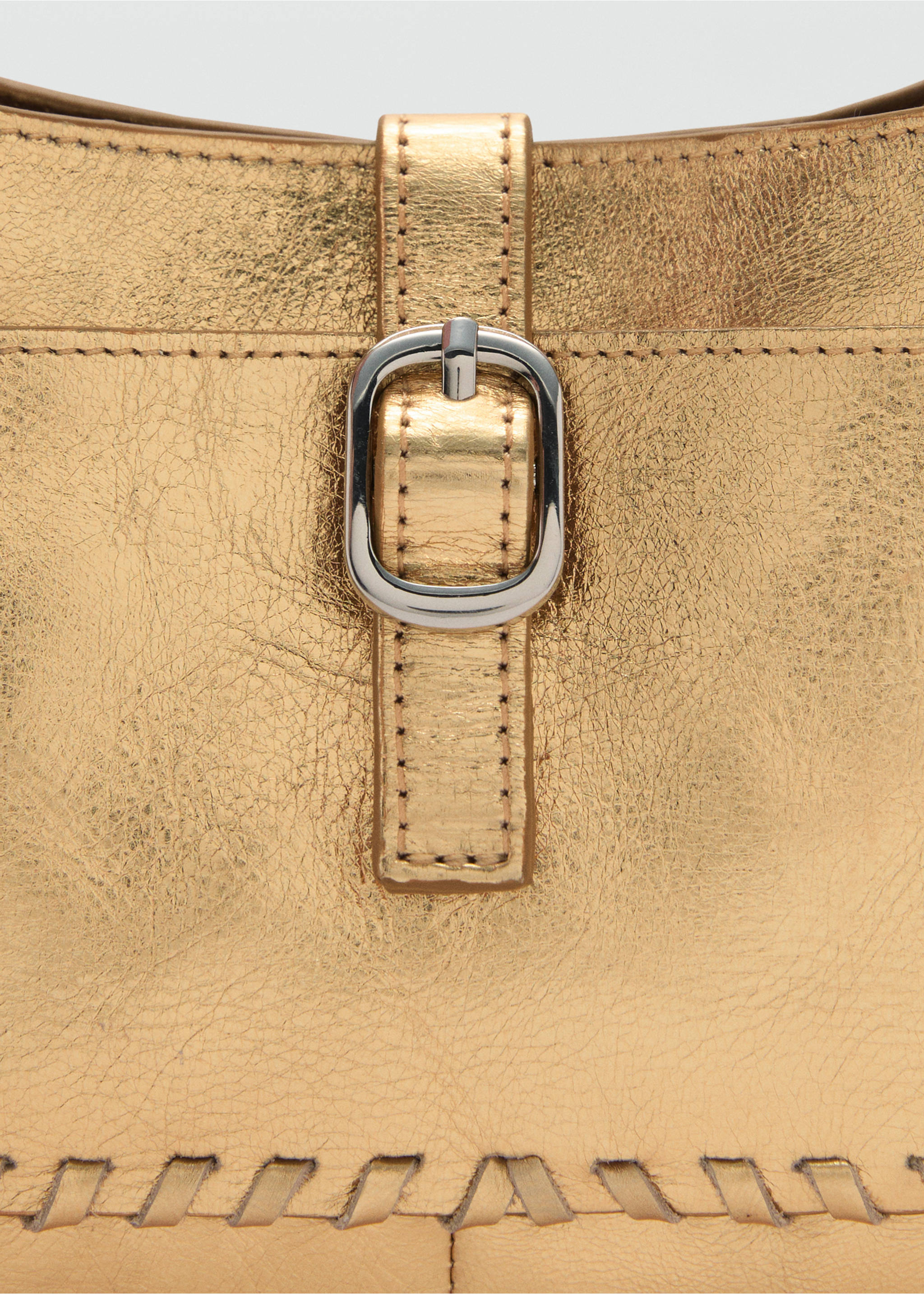 Sac cuir métallisé - Détail de l'article 1, Or. Ref: 77002013-00.