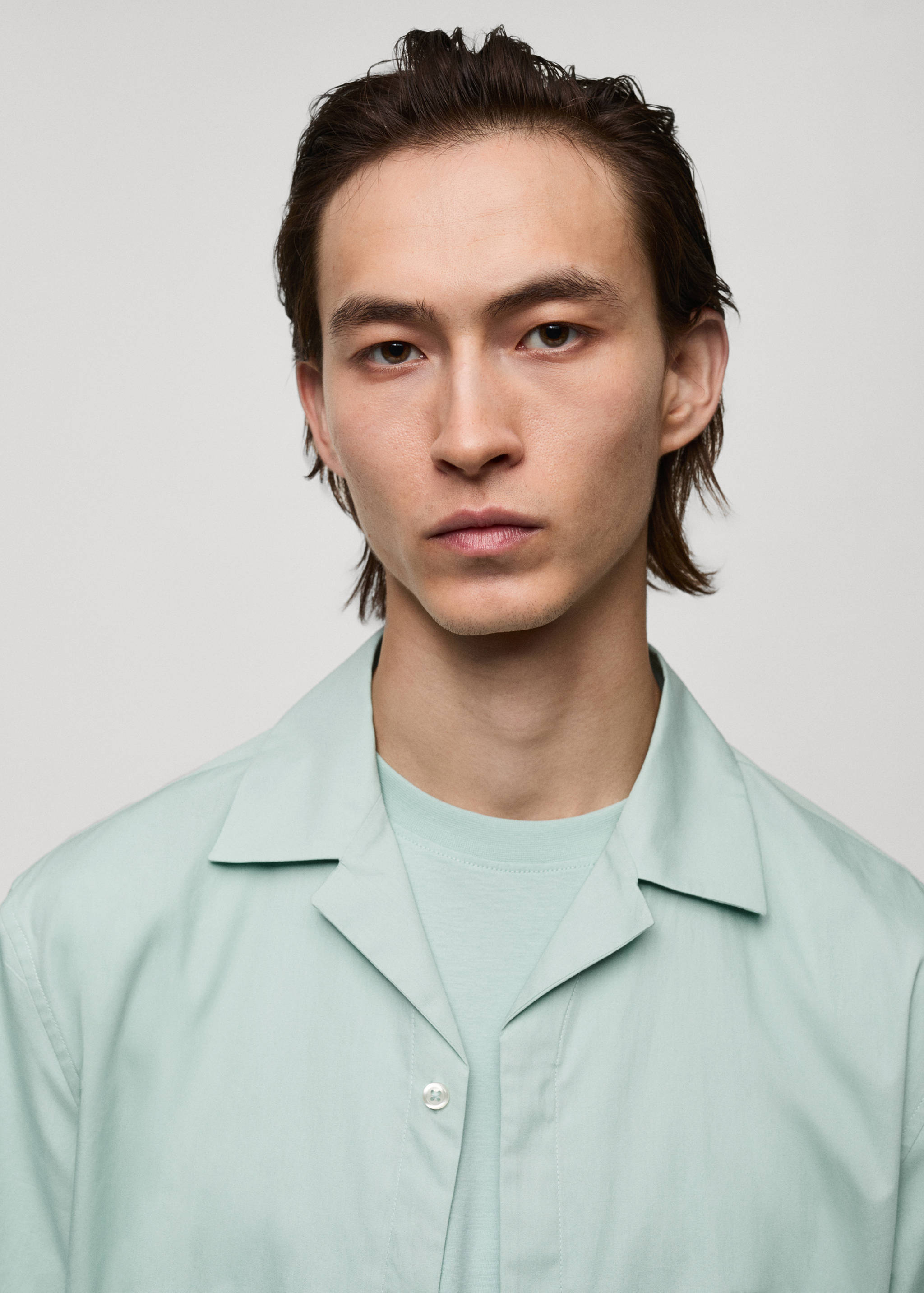 Camisa cuello bowling 100% algodón - Detalle del artículo 1