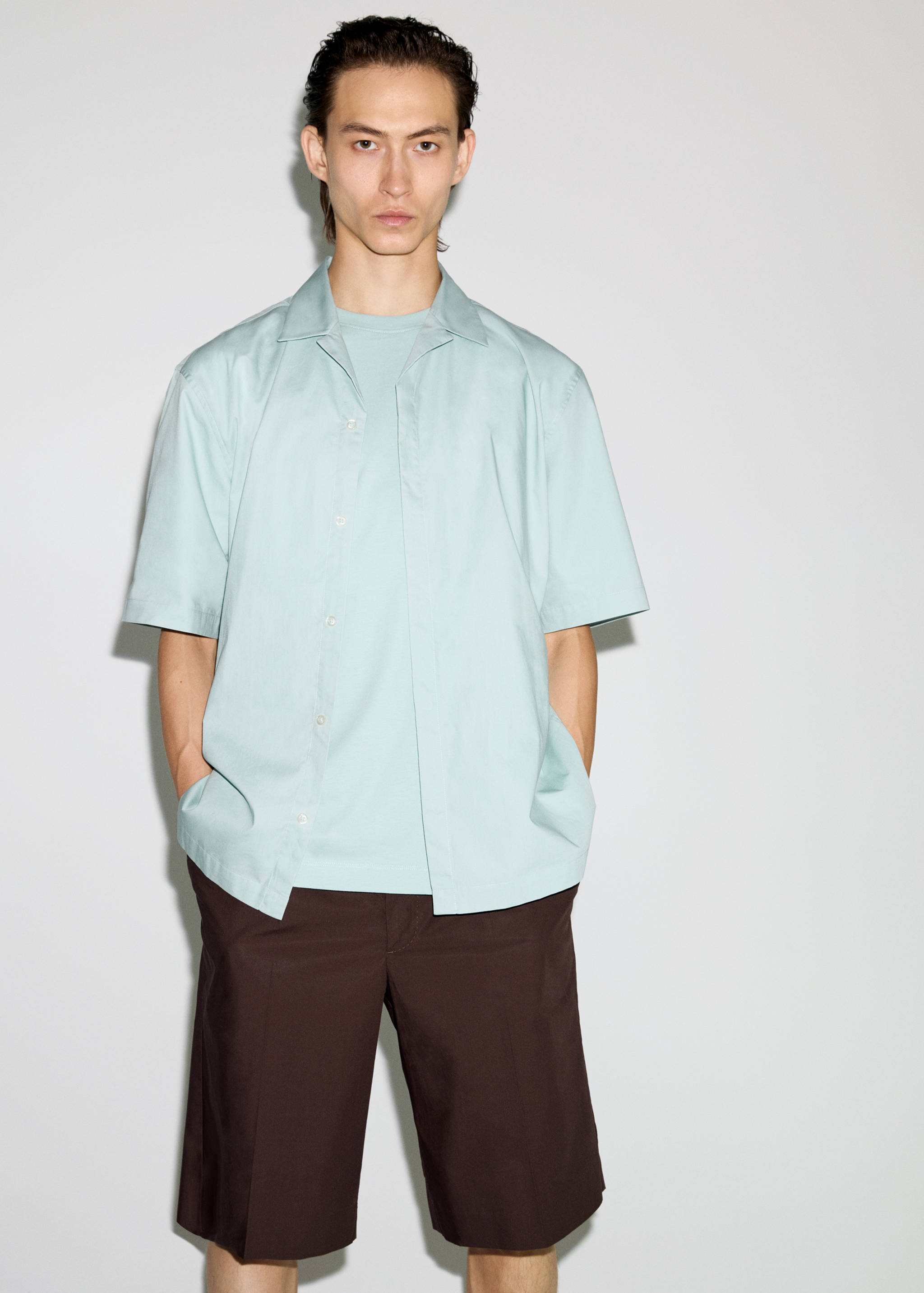 Camisa cuello bowling 100% algodón - Detalle del artículo 3