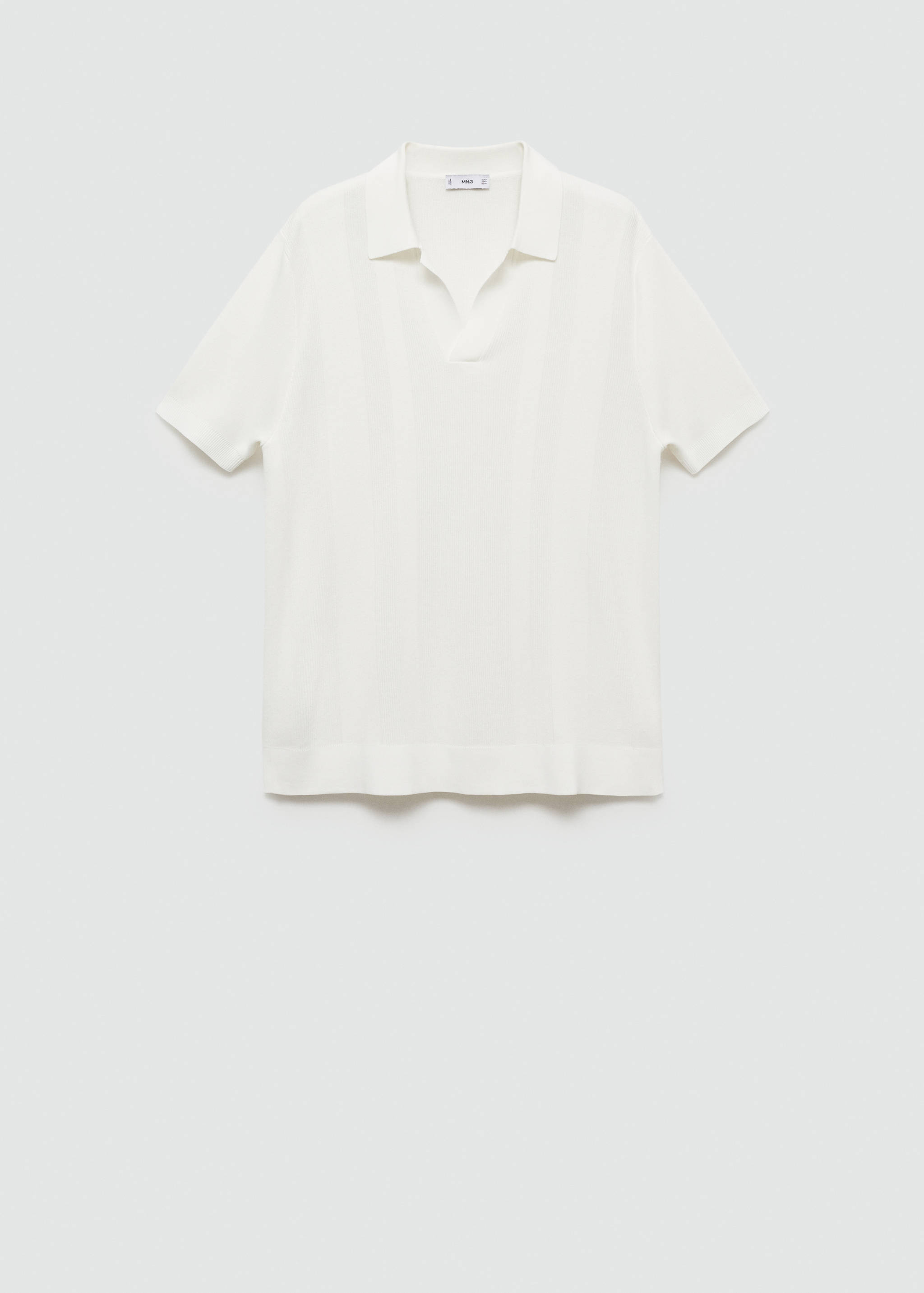 Polo maille côtelée - Article sans modèle