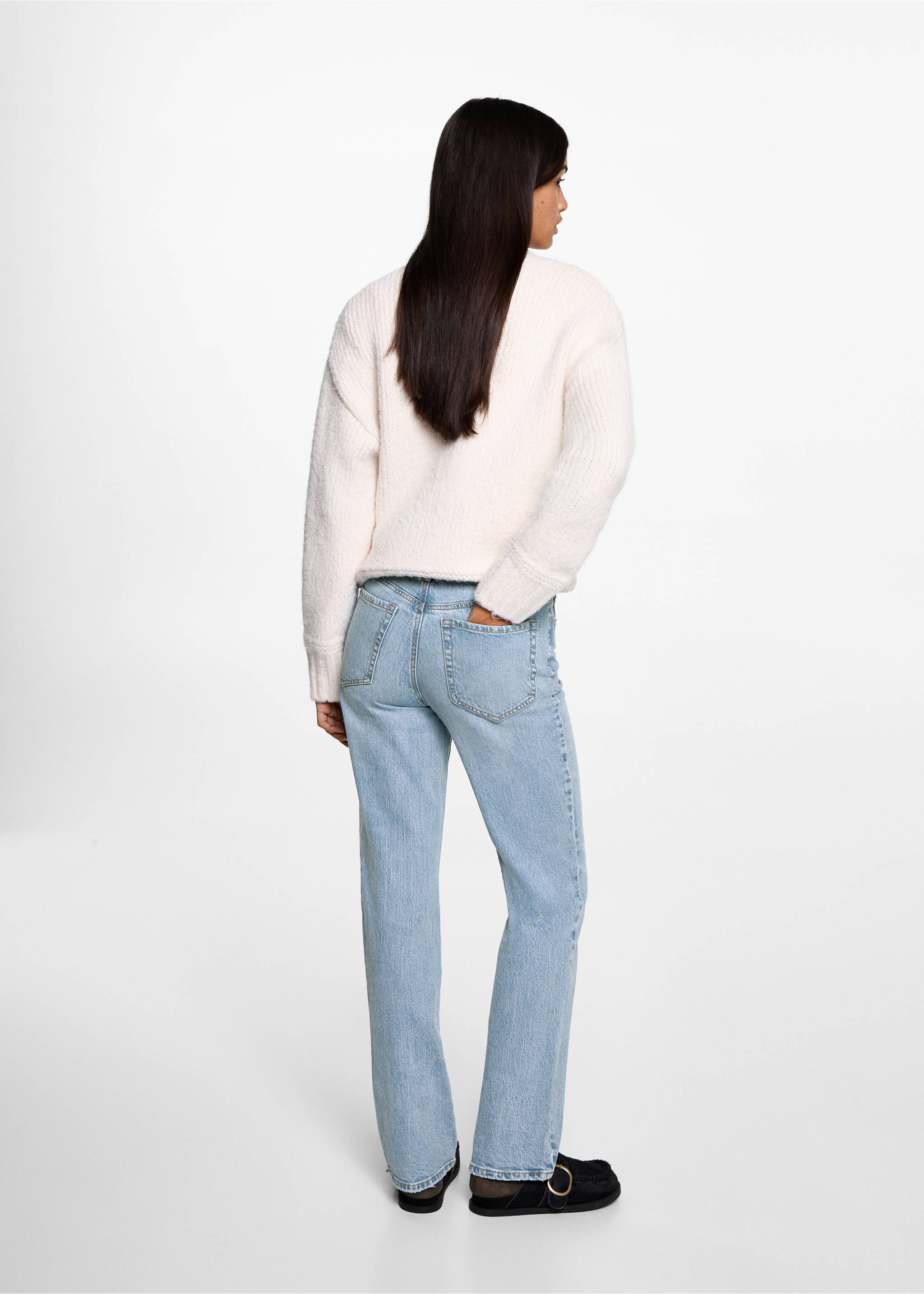 Regular-fit jeans - Reverse of the article, Medium Blue. Ref: 77002543-00.