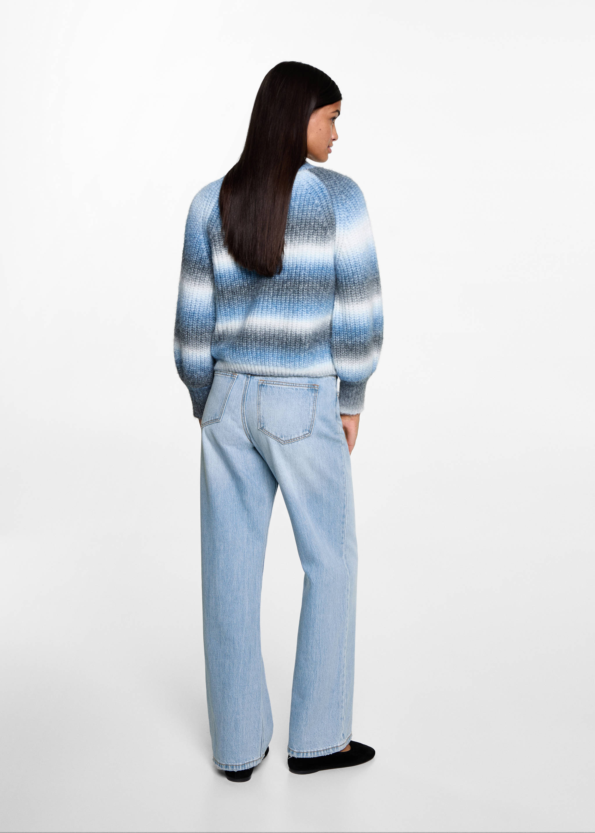 Wideleg jeans with drawstring - Verso de l’article