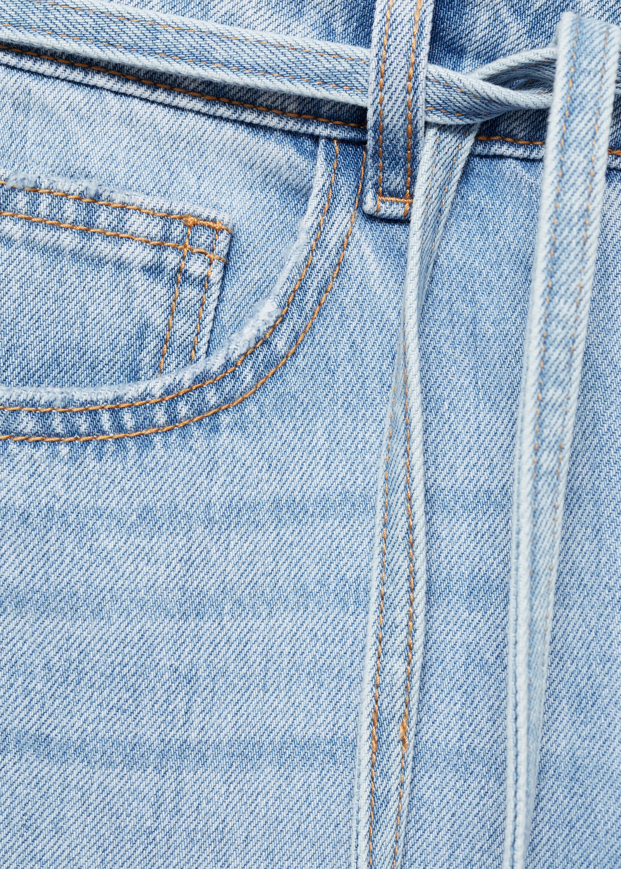 Wideleg jeans with drawstring - Détail de l'article 8