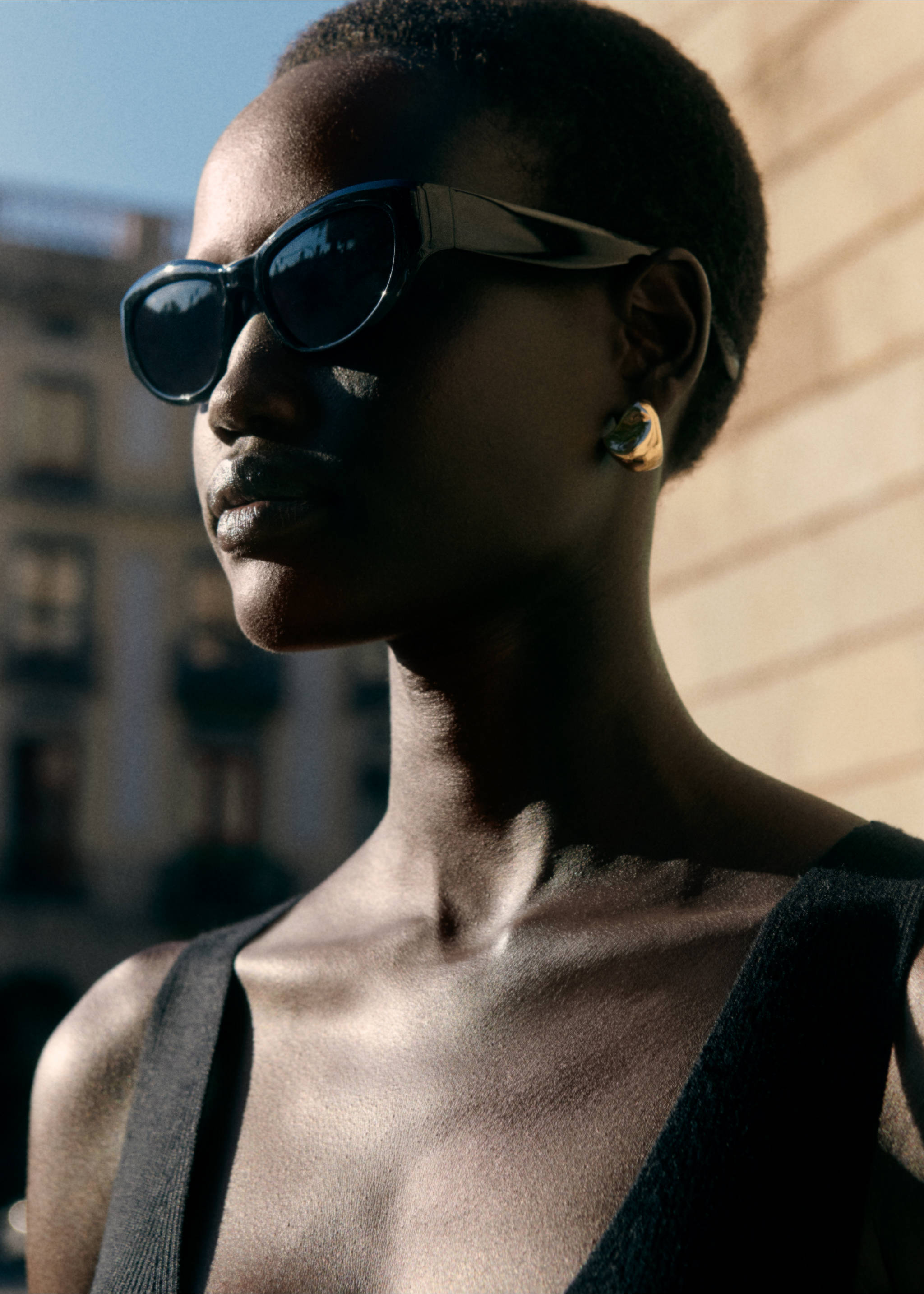 Lunettes de soleil monture plastique - Détail de l'article 6, Noir. Ref: 77002546-00.