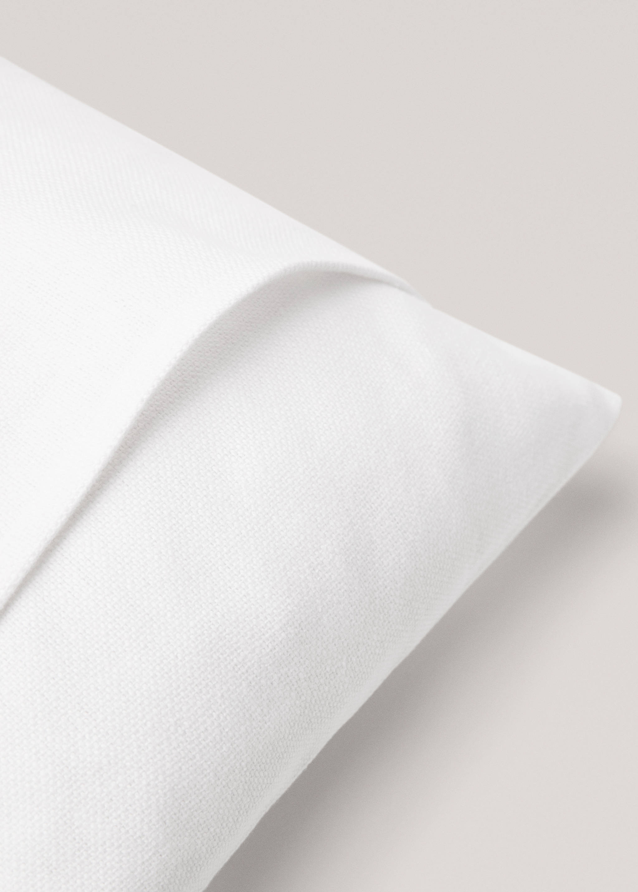 Unifarbener Kissenbezug aus Baumwolle, 45 x 45 cm - Detail des Artikels 4