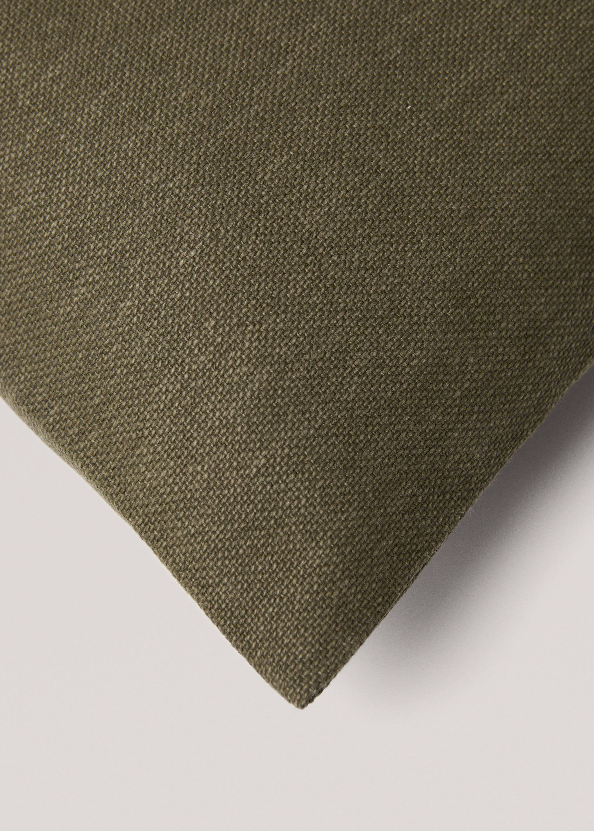 Unifarbener Kissenbezug aus Baumwolle, 45 x 45 cm - Detail des Artikels 3