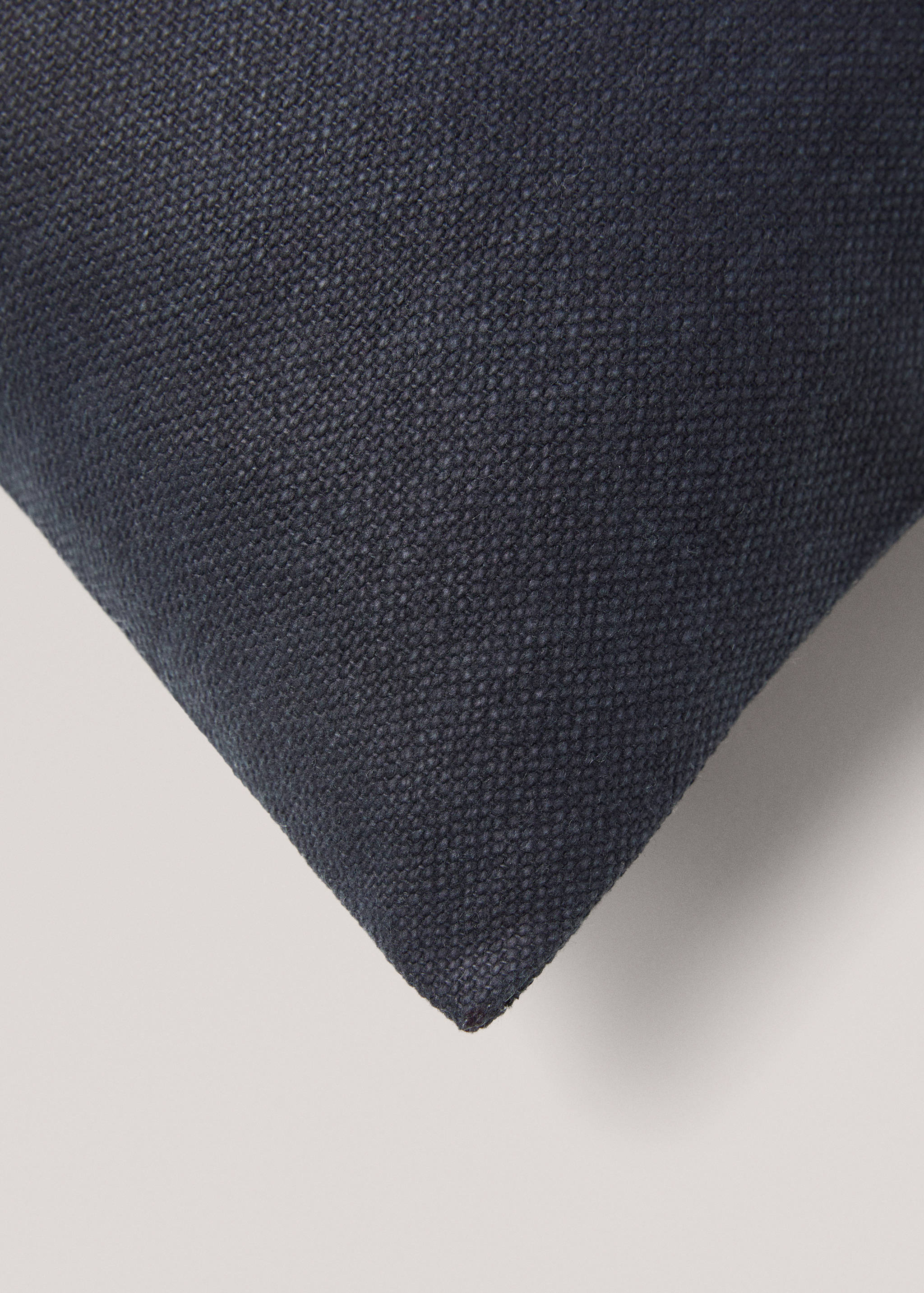 Unifarbener Kissenbezug aus Baumwolle, 45 x 45 cm - Detail des Artikels 3