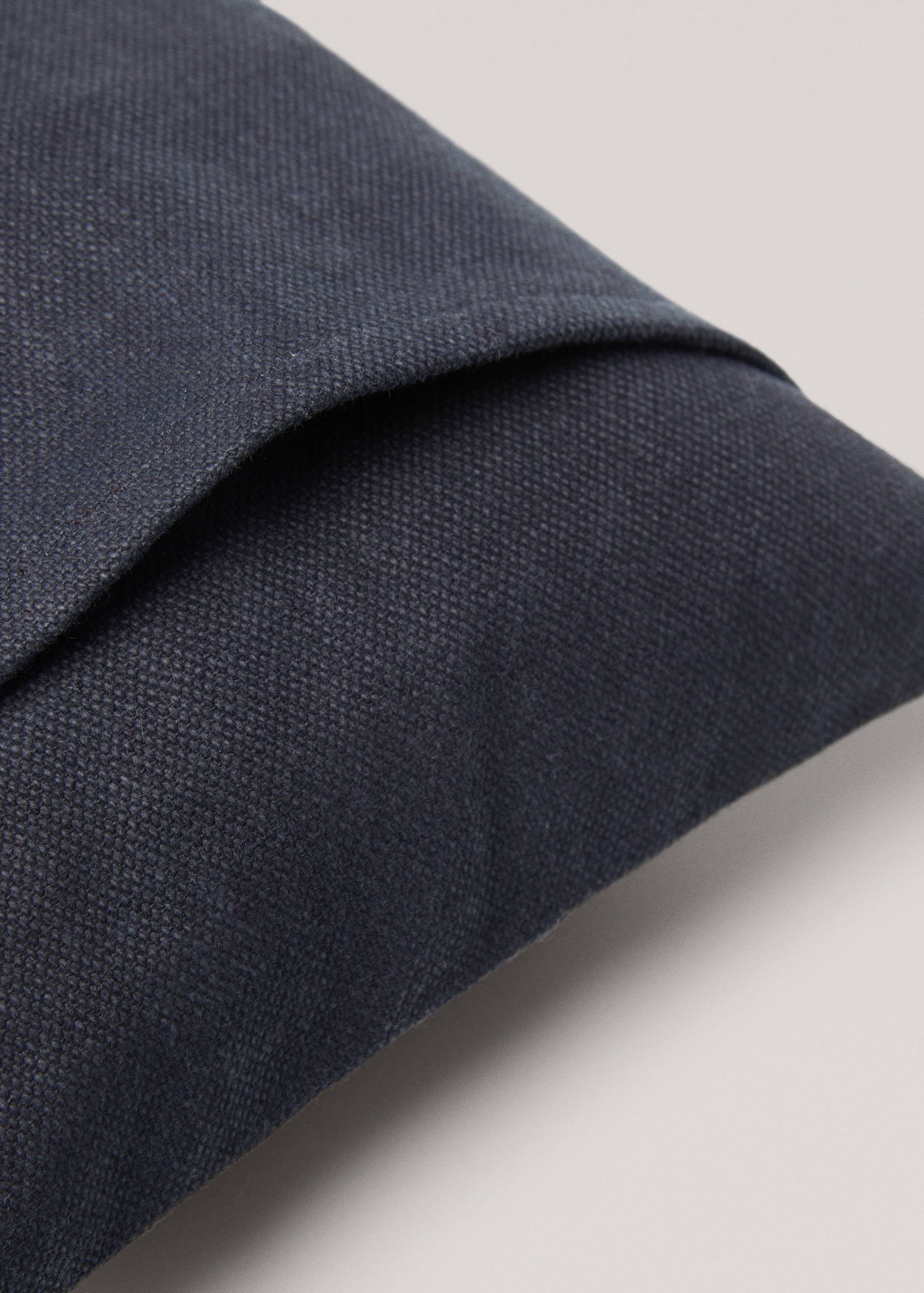 Unifarbener Kissenbezug aus Baumwolle, 45 x 45 cm - Detail des Artikels 4