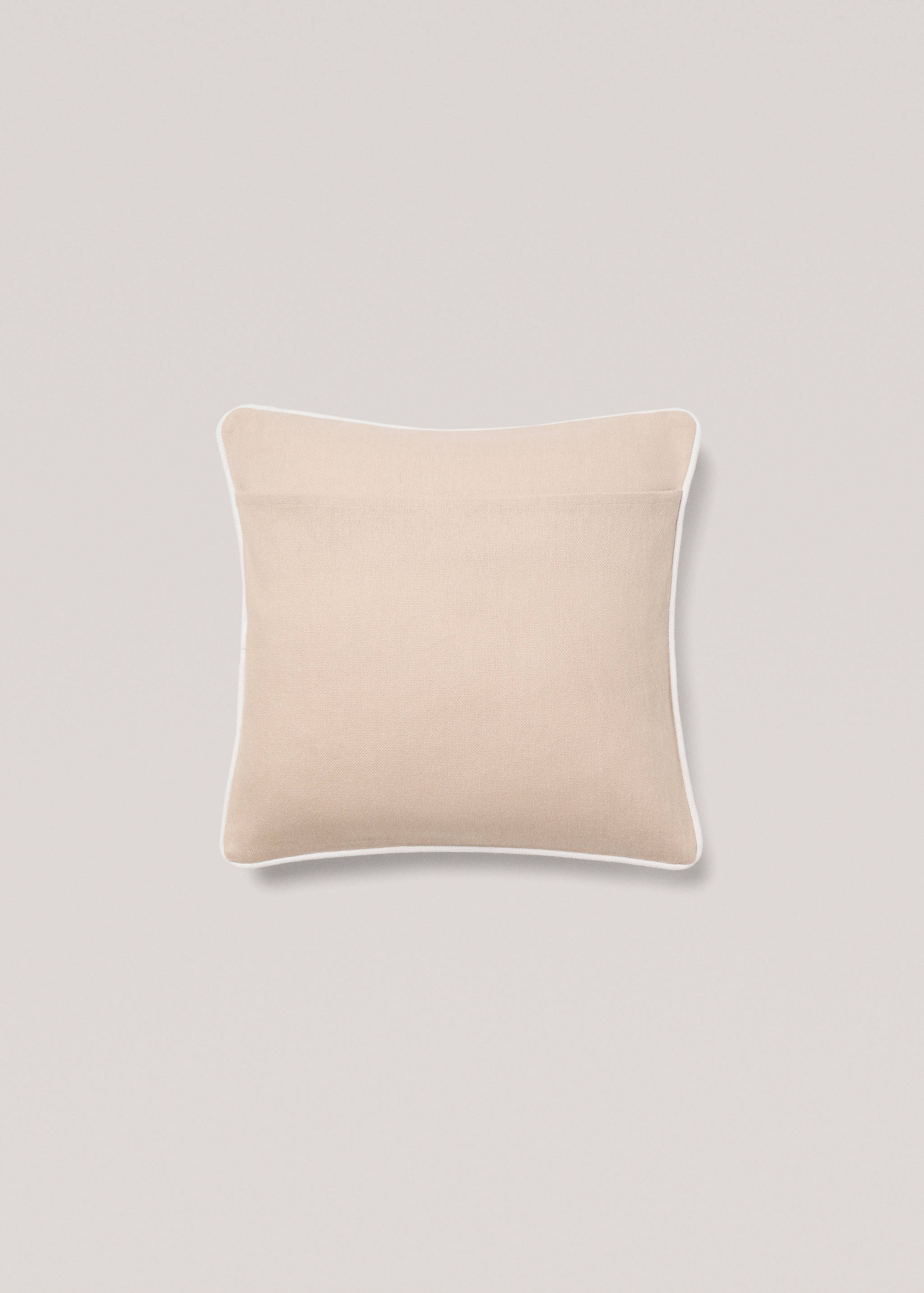 Housse coussin coton liseré 45x45 cm - Détail de l'article 1