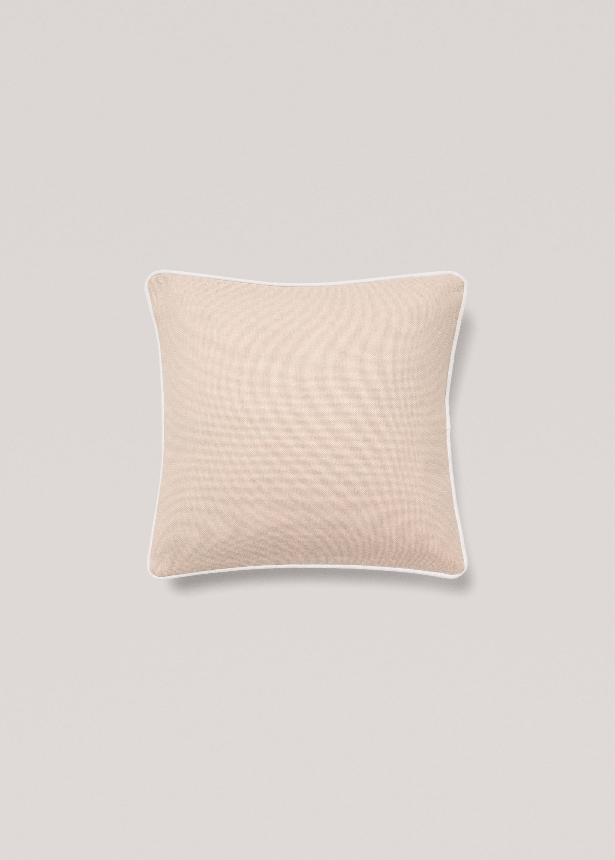 Housse coussin coton liseré 45x45 cm - Article sans modèle