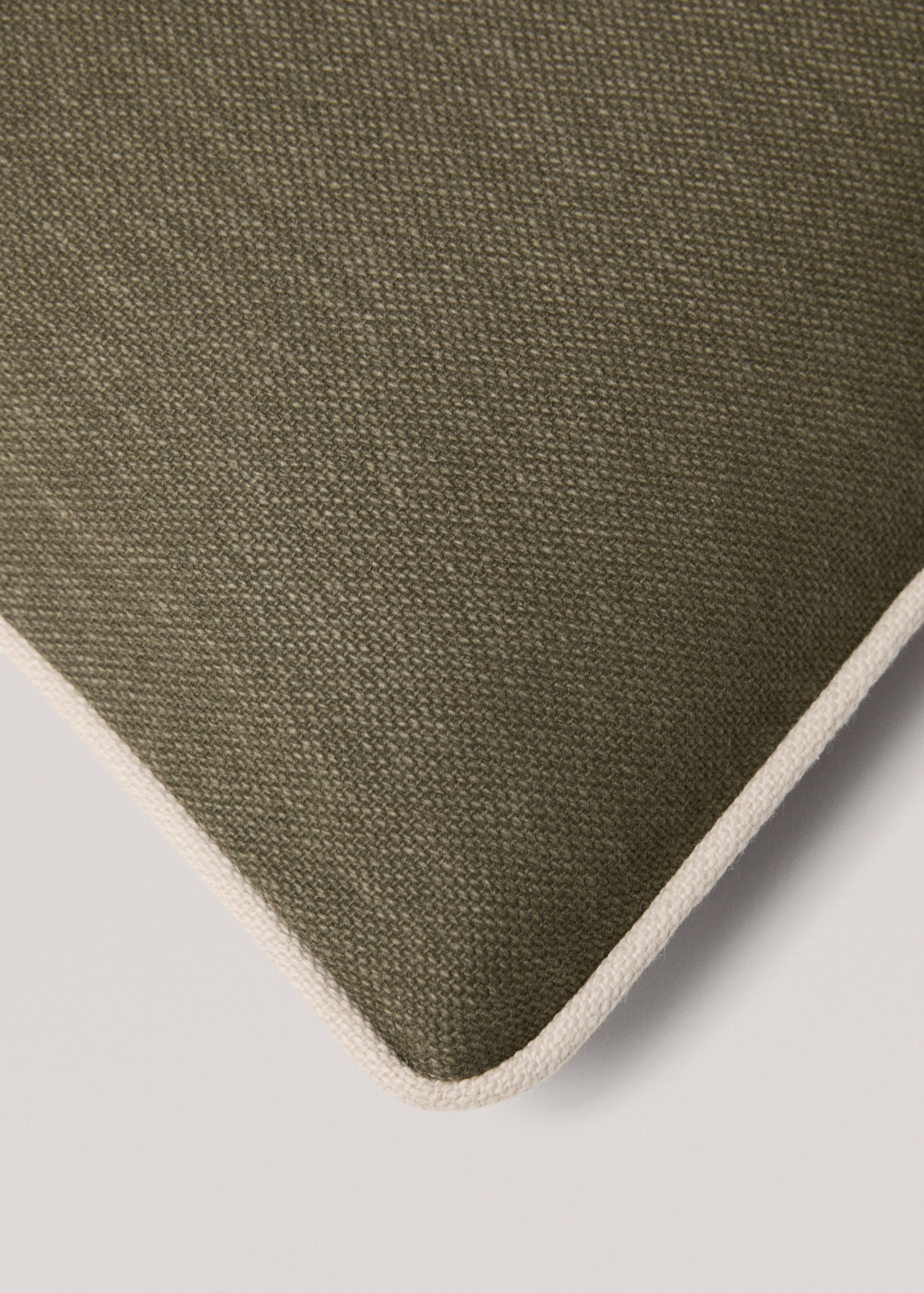 Housse coussin coton liseré 45x45 cm - Détail de l'article 3
