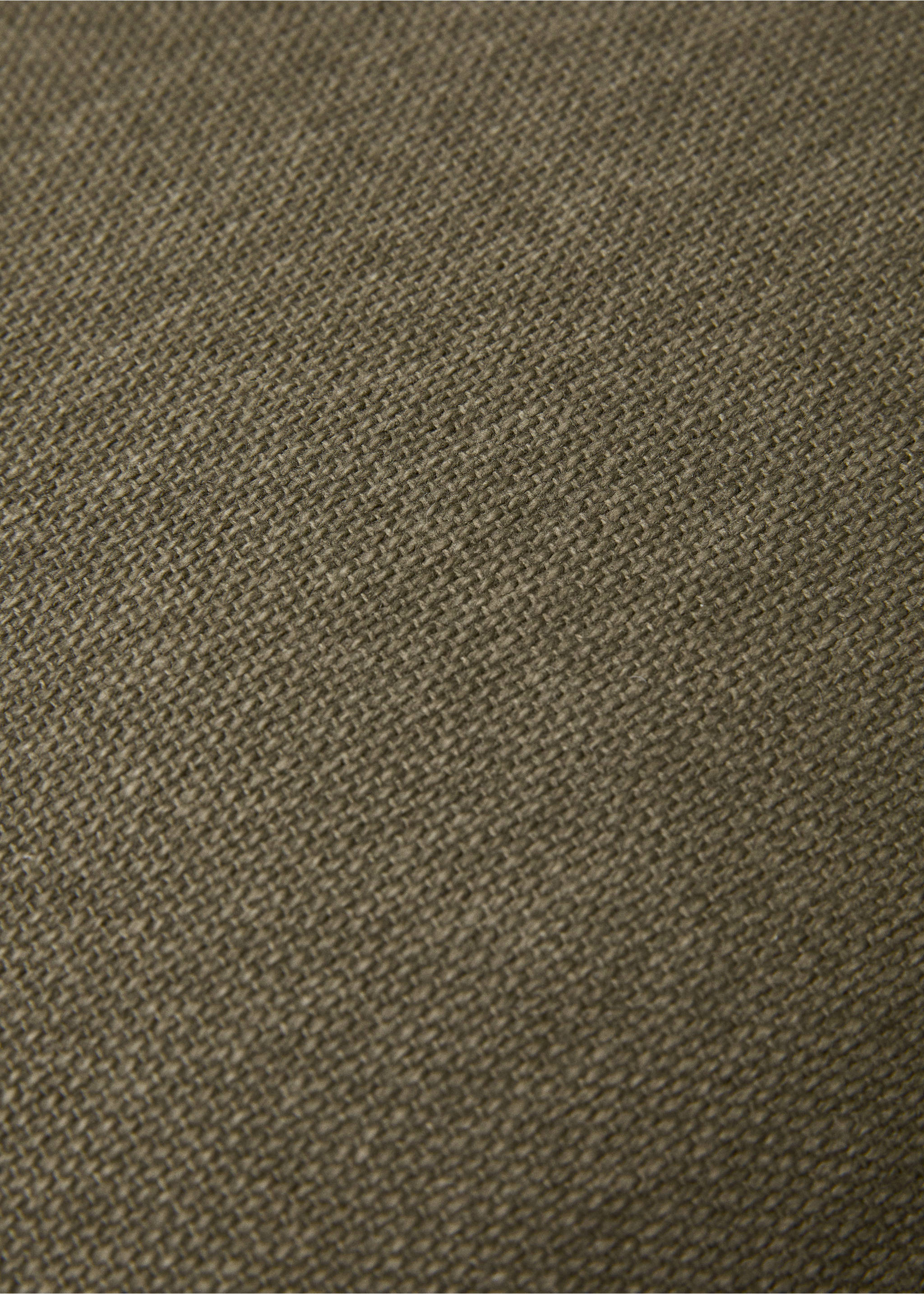 Housse coussin coton liseré 45x45 cm - Détail de l'article 4, Vert. Ref: 77002551-00.