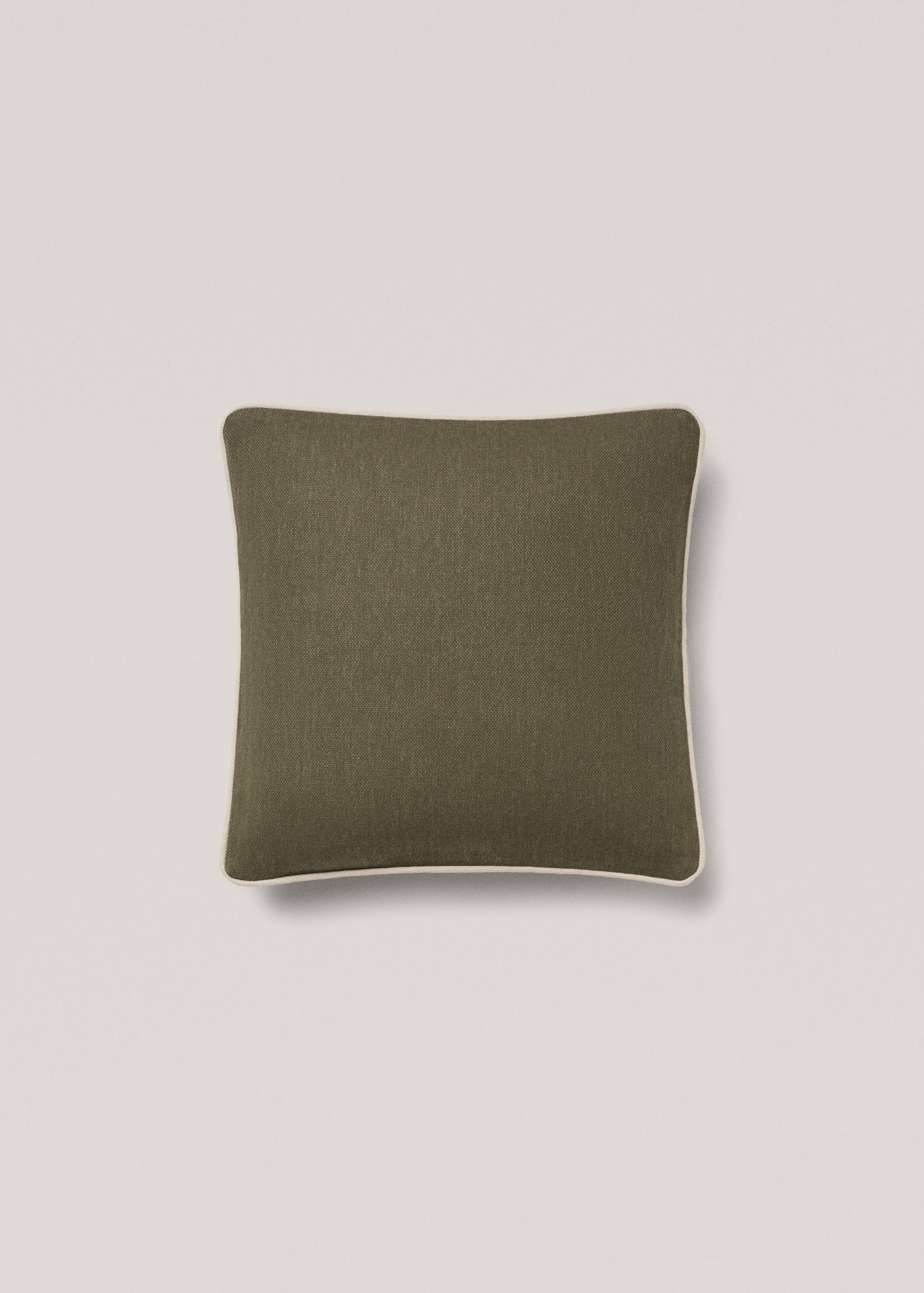 Housse coussin coton liseré 45x45 cm - Article sans modèle
