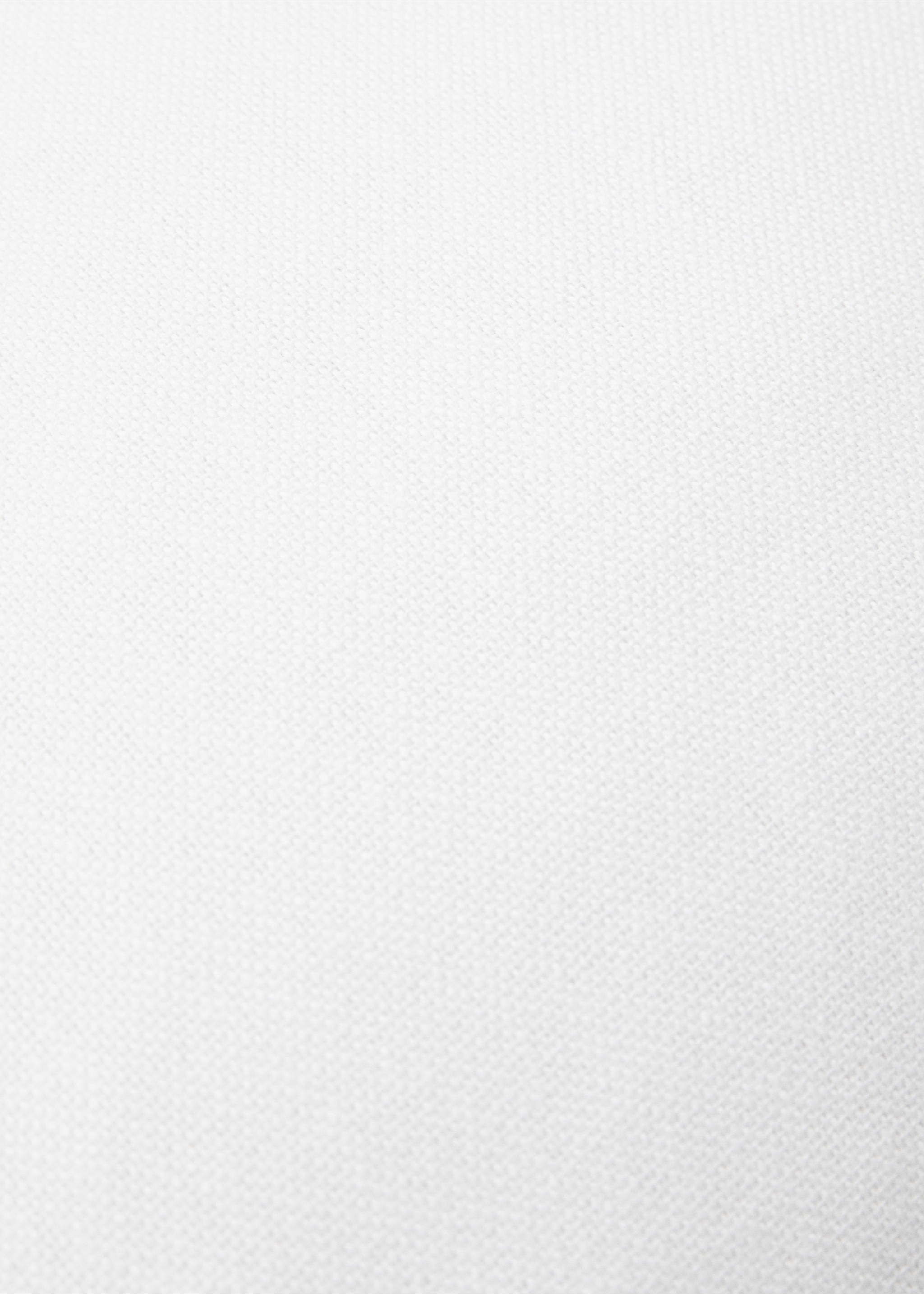 Kissenbezug aus Baumwolle mit Textur, 70 x 90 cm - Detail des Artikels 1, Cremeweiß. Ref: 77002552-00.