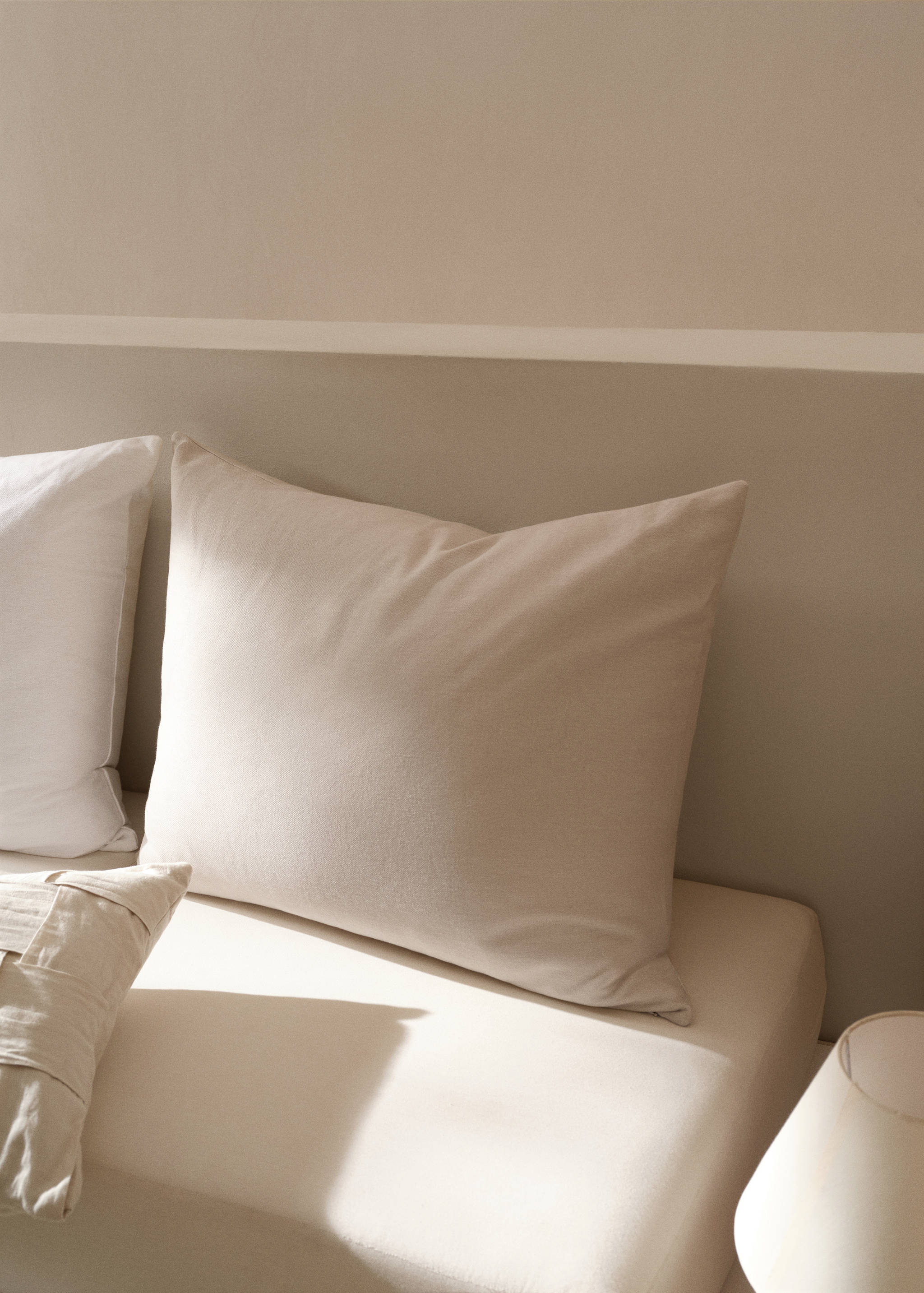 Kissenbezug aus Baumwolle mit Textur, 70 x 90 cm - Allgemeine Ansicht